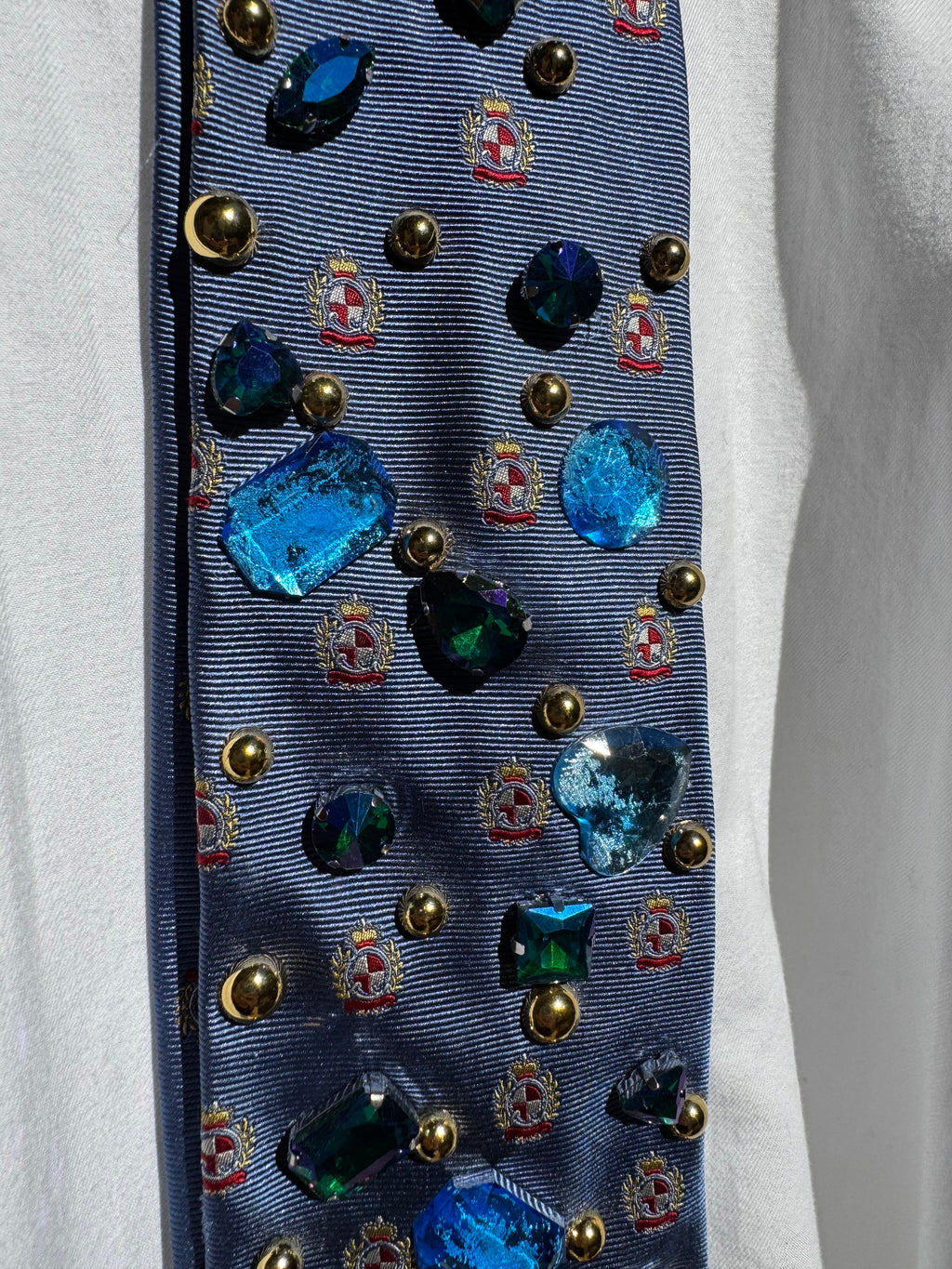 Blue King of Heart High Class Royalty Tie