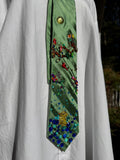 Green Variety Of Birds Nature Royalty Tie