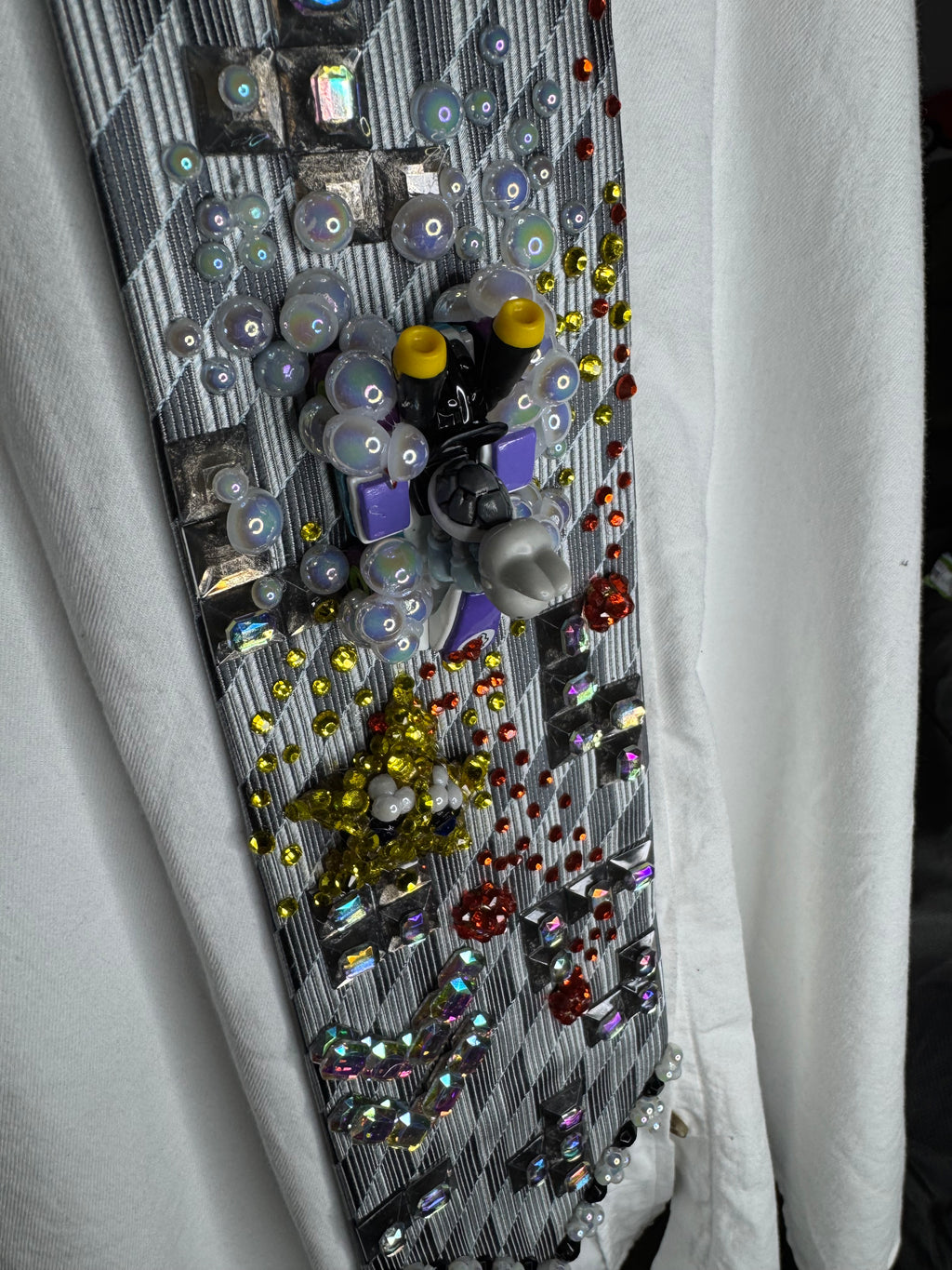 Grey Dry Bones Chasing Star and Dodging Blue Shell on Tetris Road 200cc Mario Kart Tie