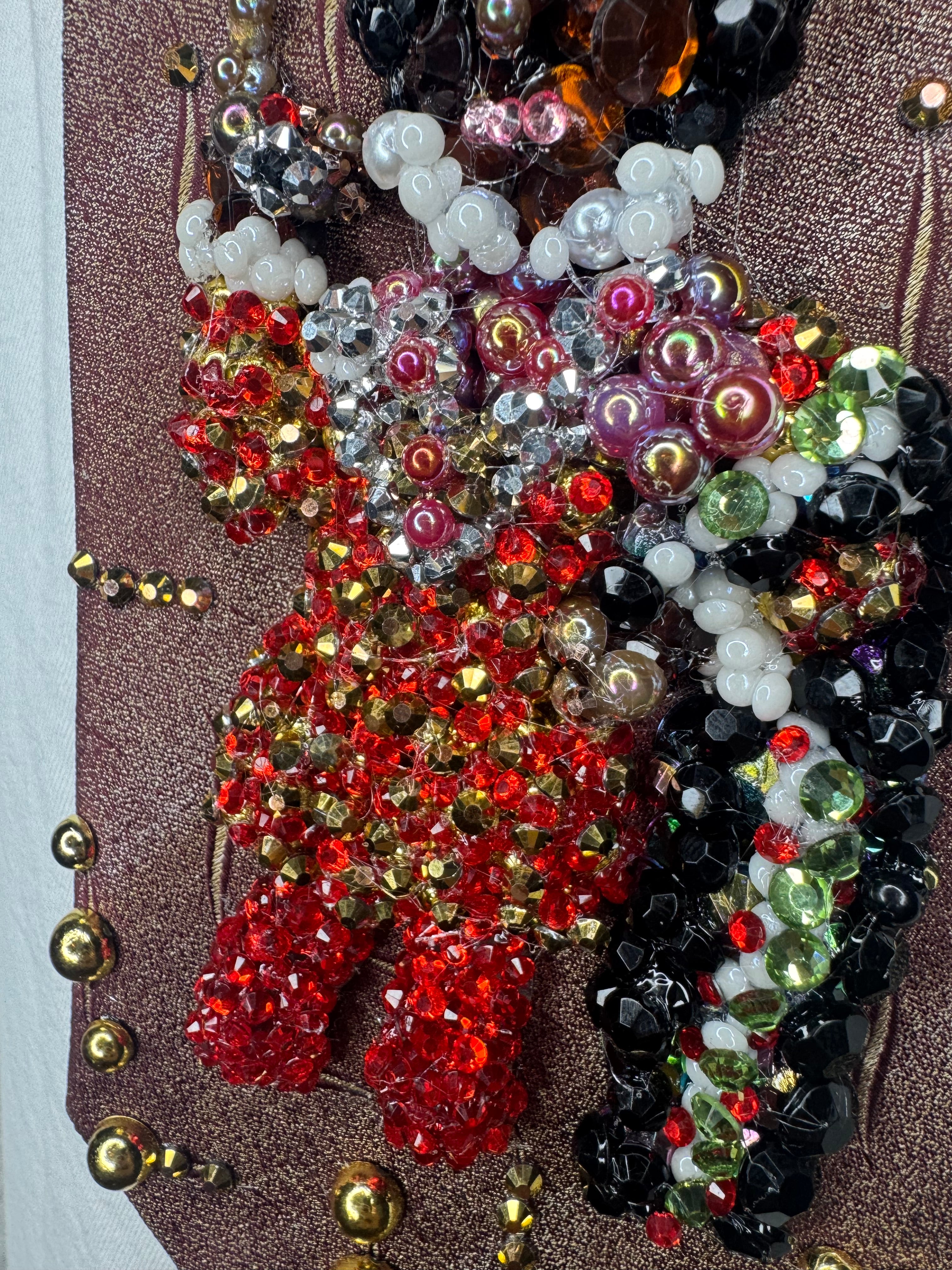 Dark Orange Michael Jackson Pointing Up in High Class Royalty King Outfit For Matthew Rolston Photoshoot 1984 Tie