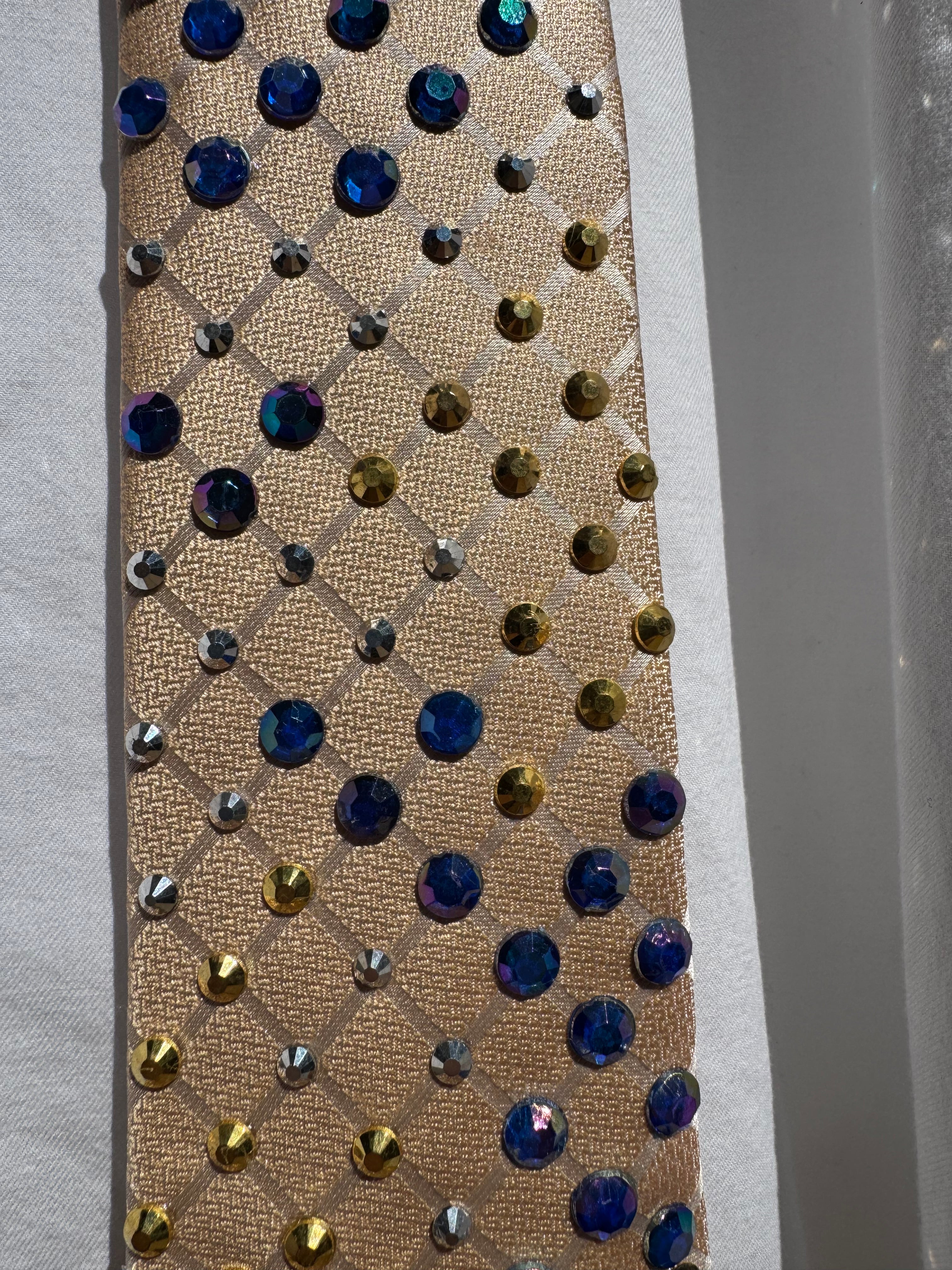 Beige Charmed Lemur Cat Eyes High Class Royalty Tie