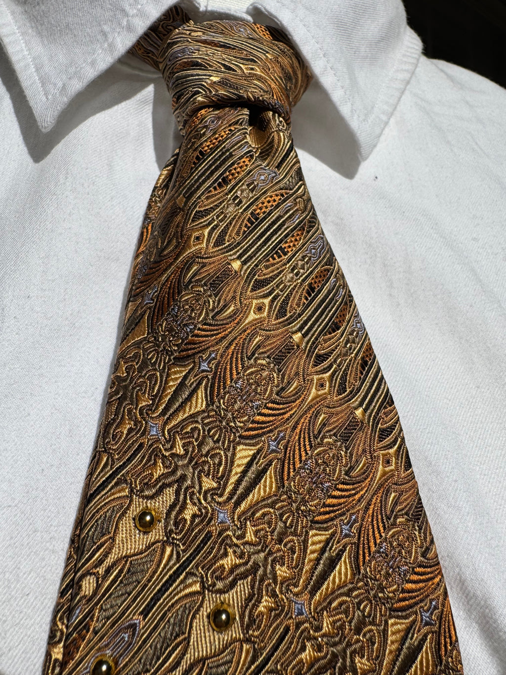 Gold Overview of Ice Castle High Class Royalty Tie