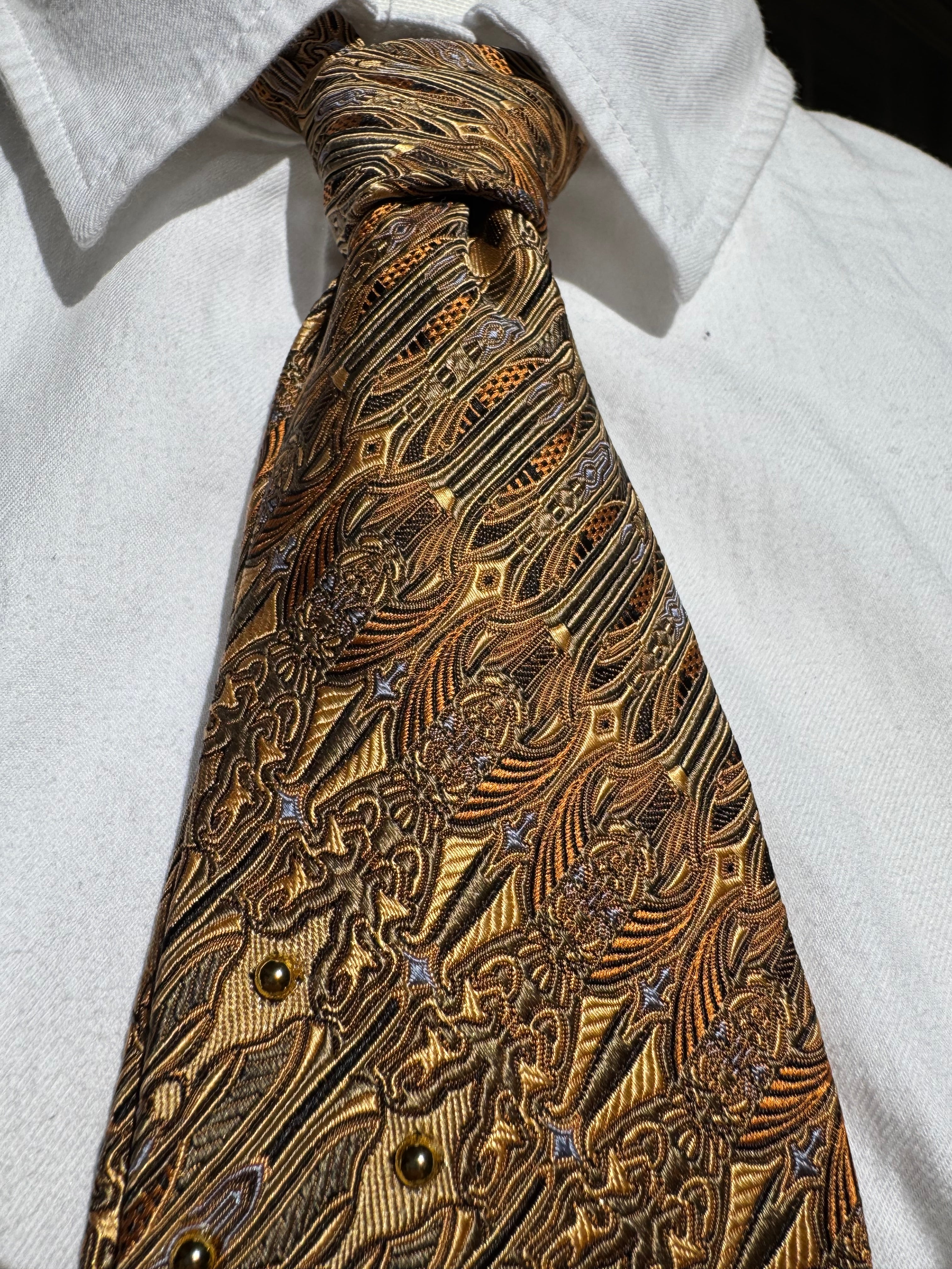 Gold Overview of Ice Castle High Class Royalty Tie