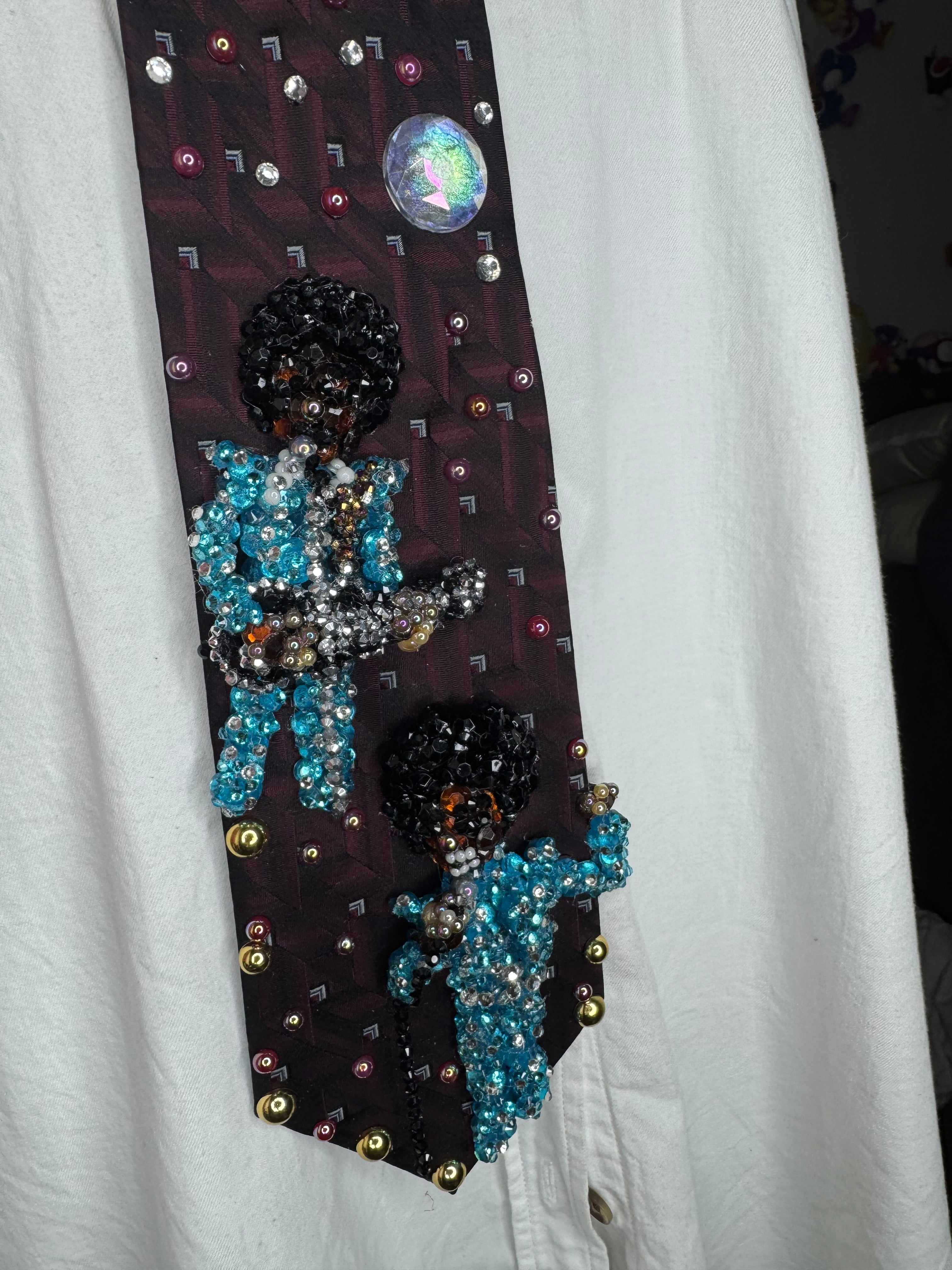 Dark Red Teen Michael & Tito Jackson Performing “Show You the Way to Go” on Musikladen 1977 Jackson 5  Tie