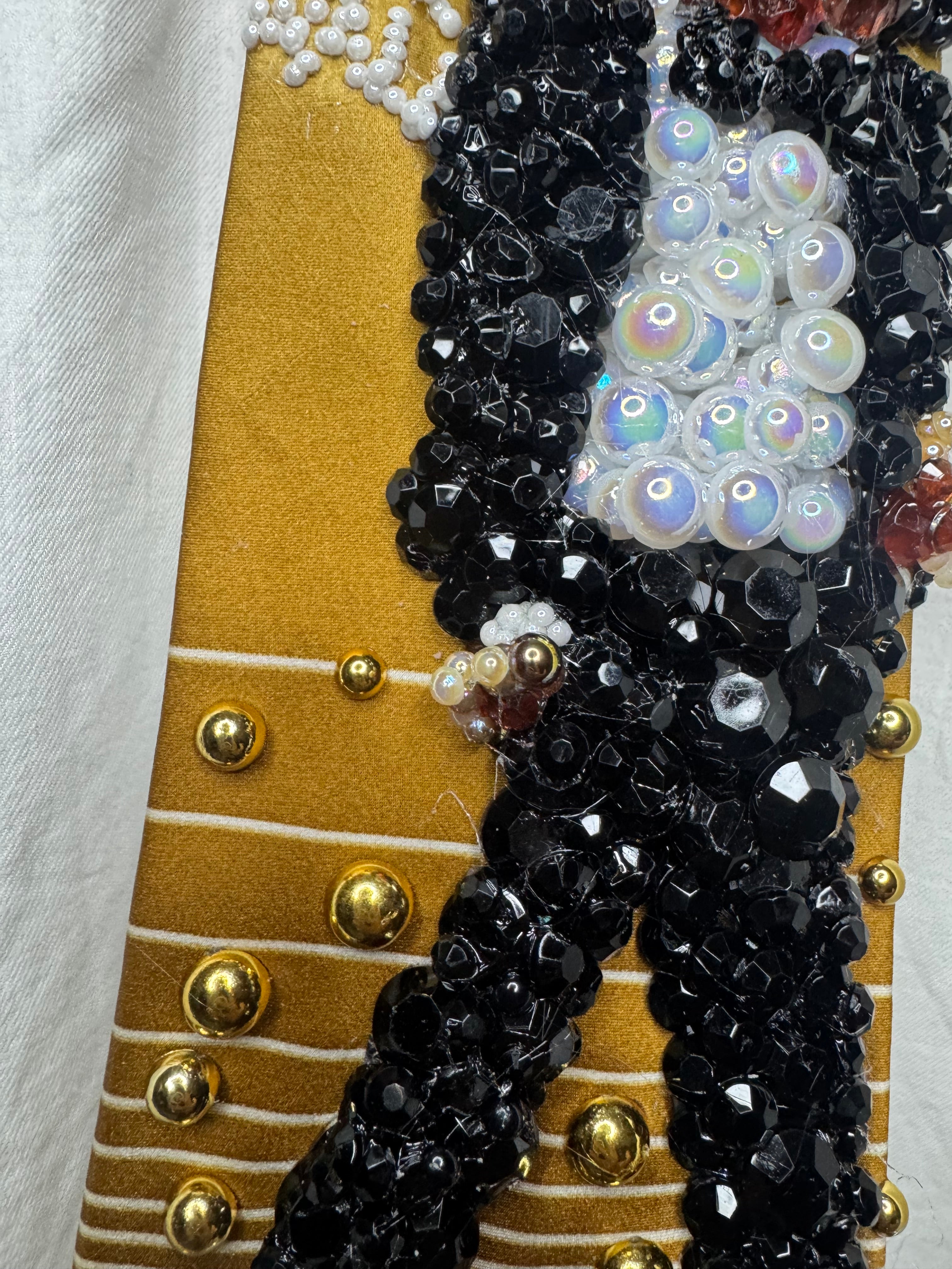 Gold Michael Jackson Off the Wall Album Cover Royalty Tie