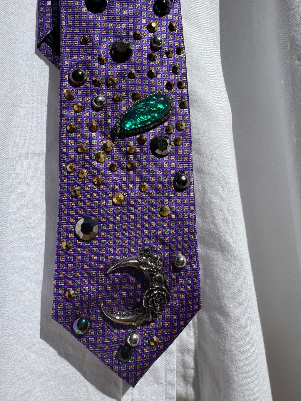 Purple Outter Space Galaxy Royalty Space Tie