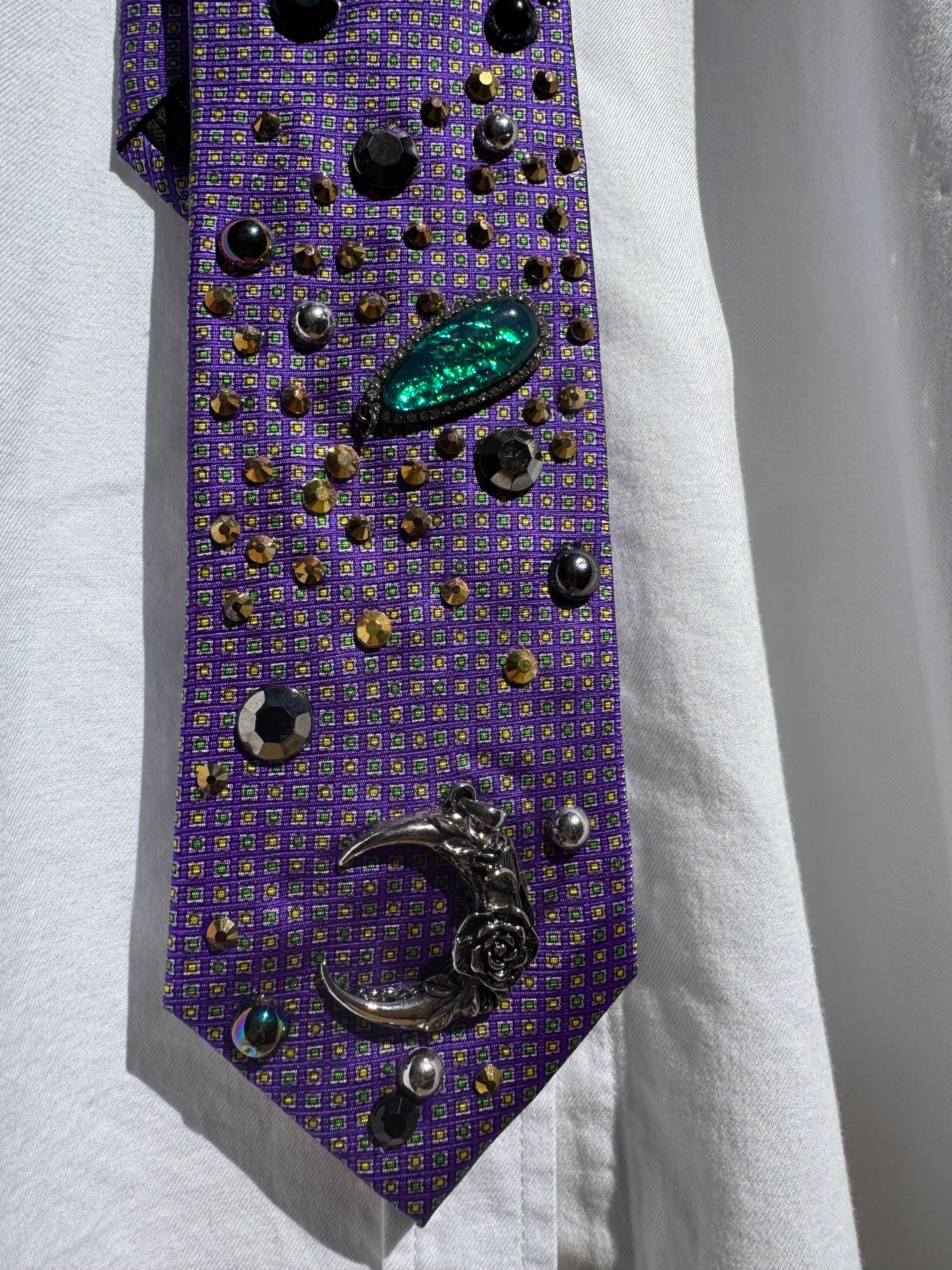 Purple Outter Space Galaxy Royalty Space Tie