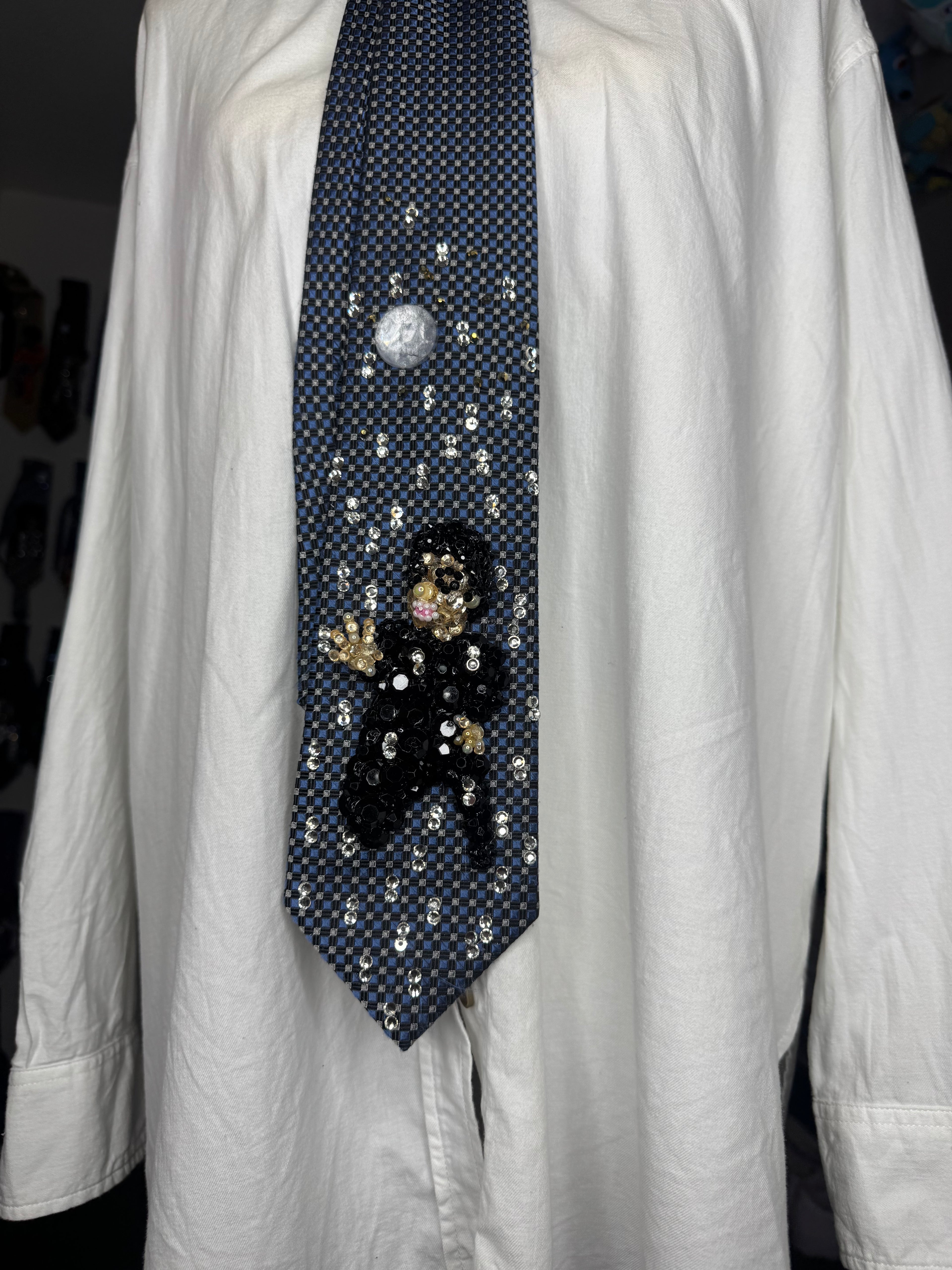 Navy Blue Michael Jackson Reaching Out In the Rain Singing for Stranger in Moscow Music Video