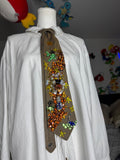 Beige Donkey Kong Throwing Blue Shell on DK Jungle Road Mirror 200cc Mario Kart Tie