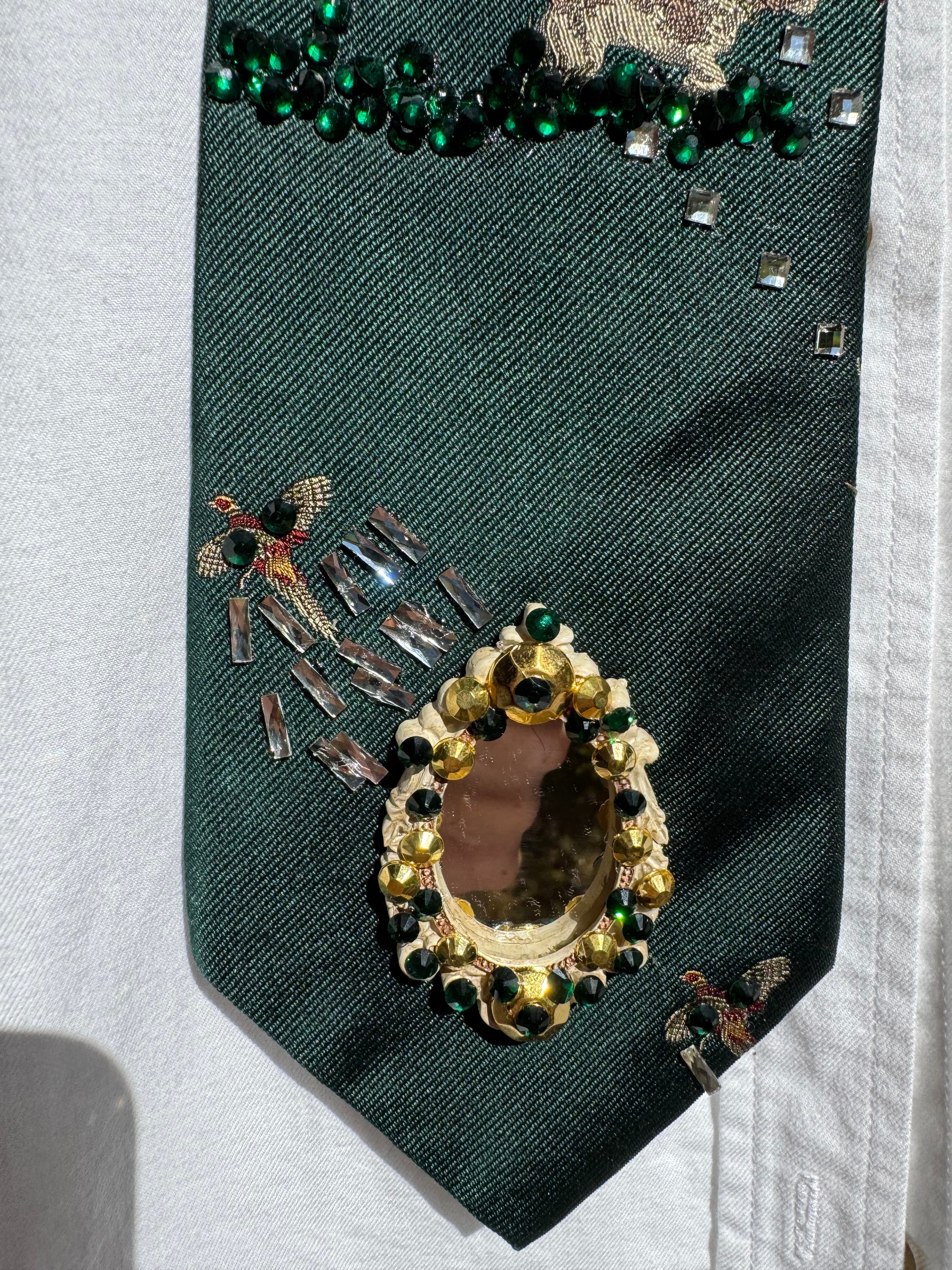 Dark Green Ducking Hunting Season Tie