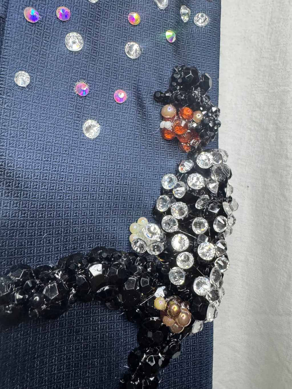 Navy Blue Michael Jackson Hitting Leg Kick to Start Of Billie Jean Victory Tour 1984 Tie