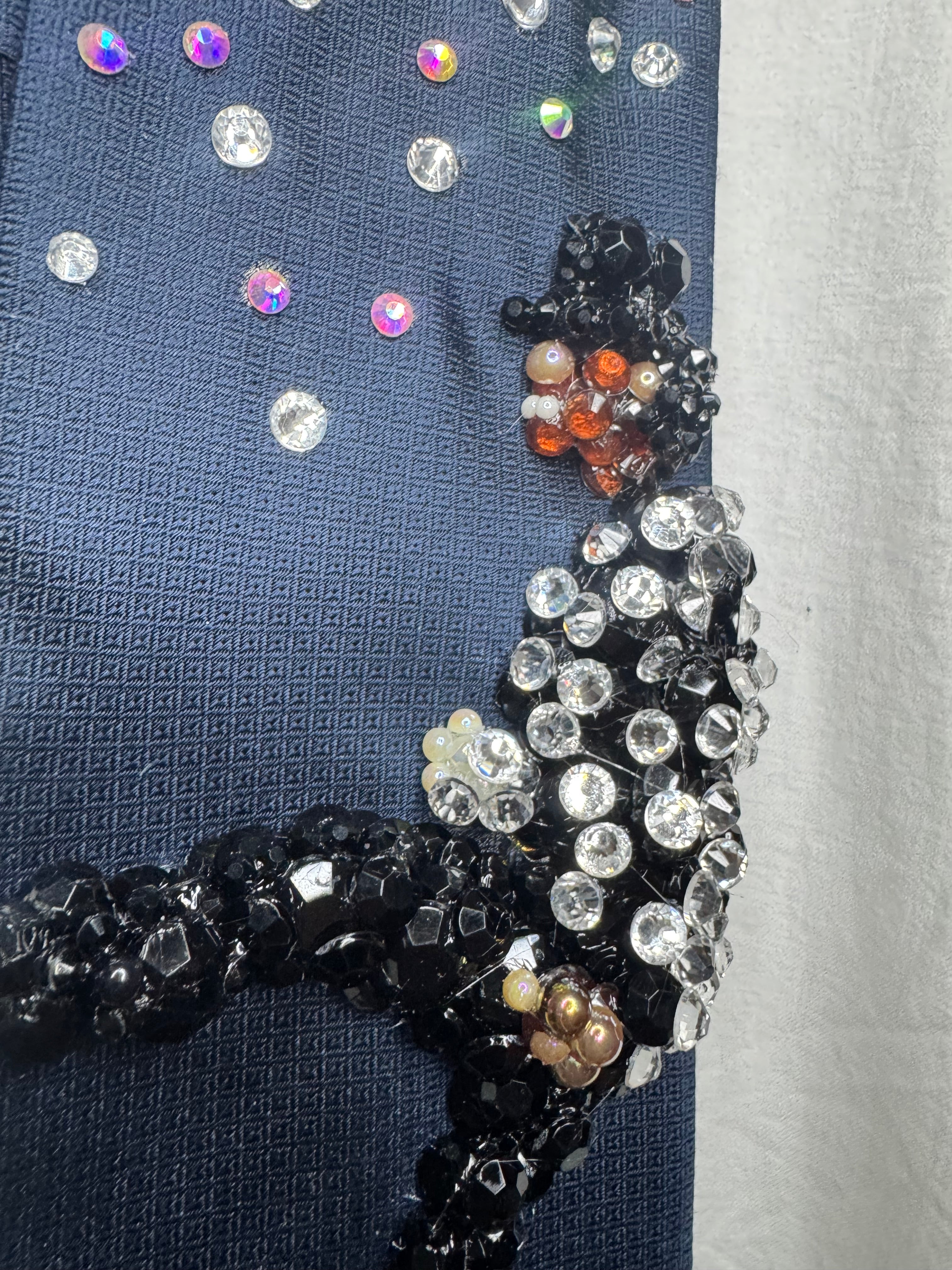 Navy Blue Michael Jackson Hitting Leg Kick to Start Of Billie Jean Victory Tour 1984 Tie