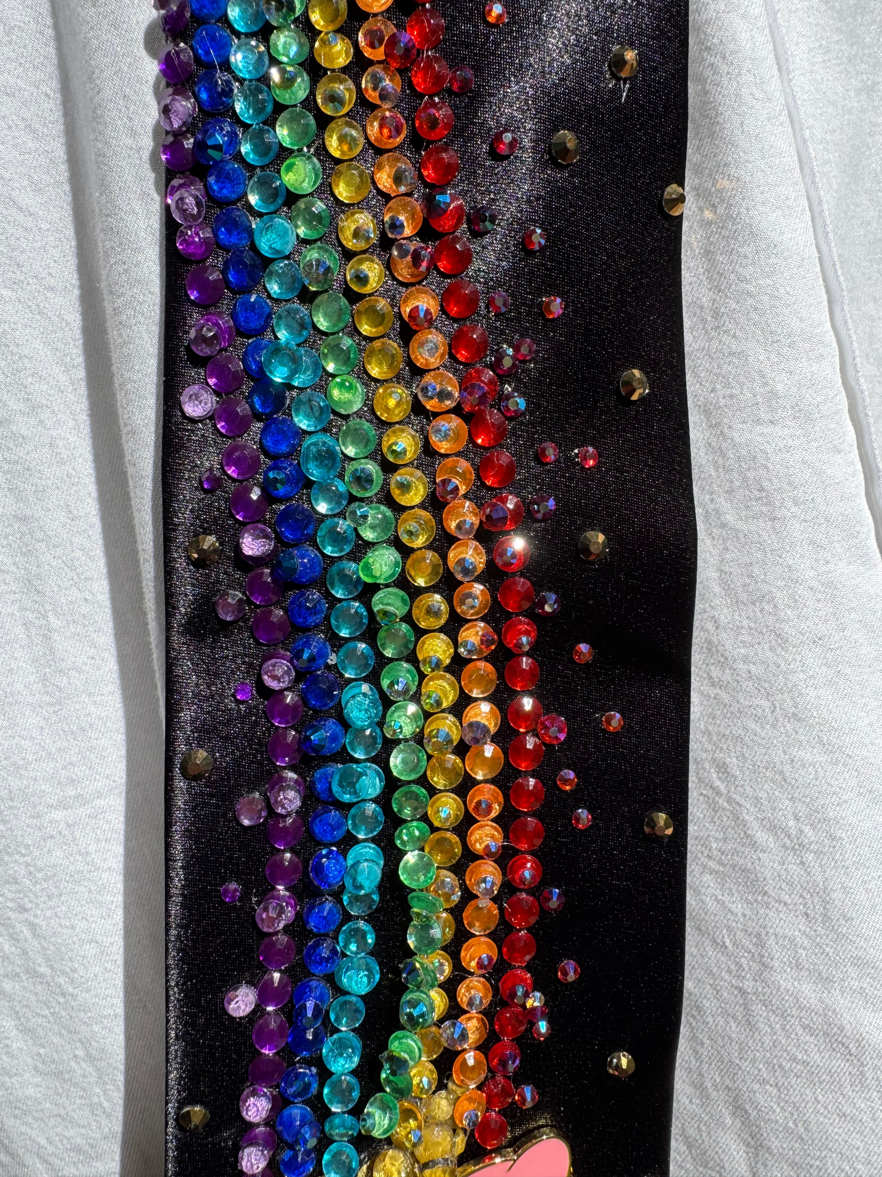 Black Silk Kirby on Star Leaving Rainbow Stardust Road Behind Tie