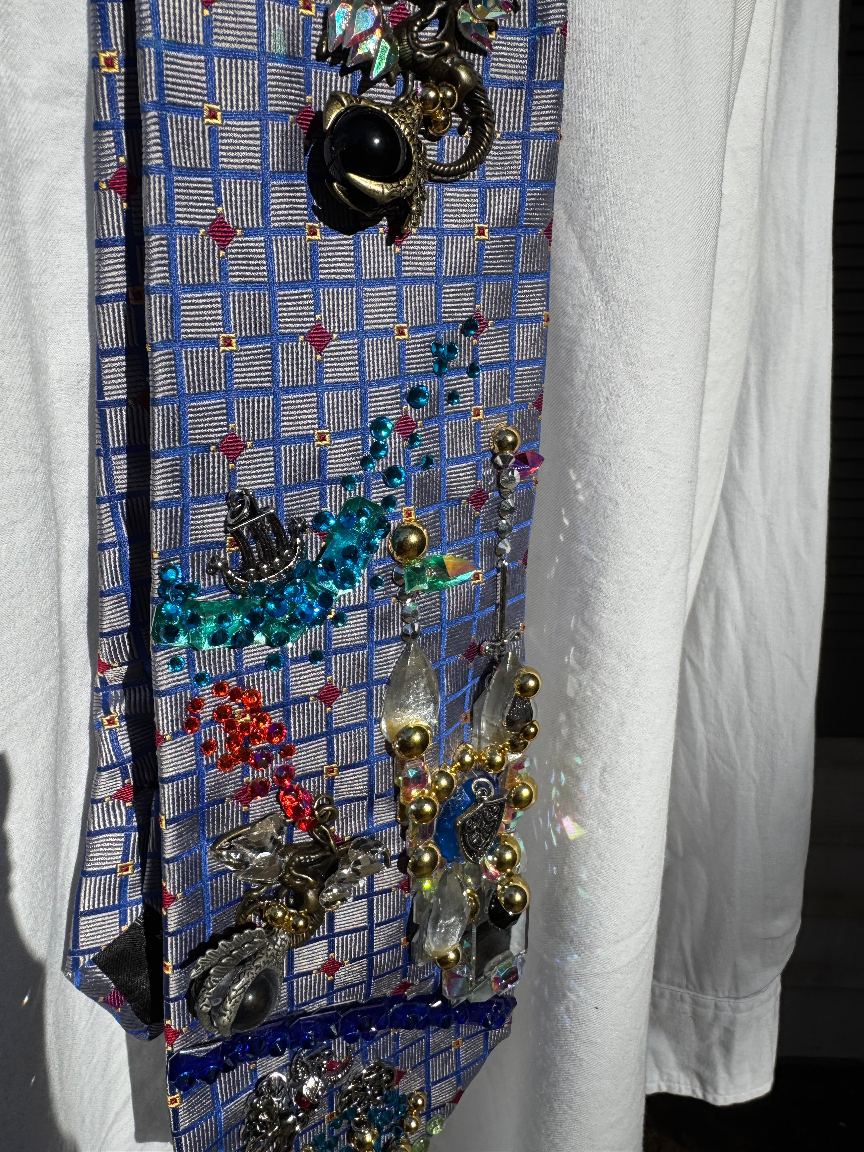 Grey Dungeons and Dragons Viking Era High Class Royalty Tie