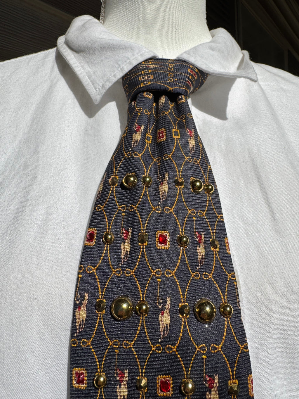 Navy Blue Polo Sport Royalty Tie