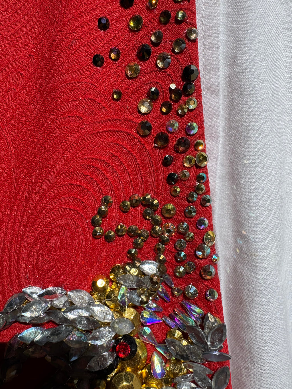 Red Golden Final Boss Samurai Dragon Tie