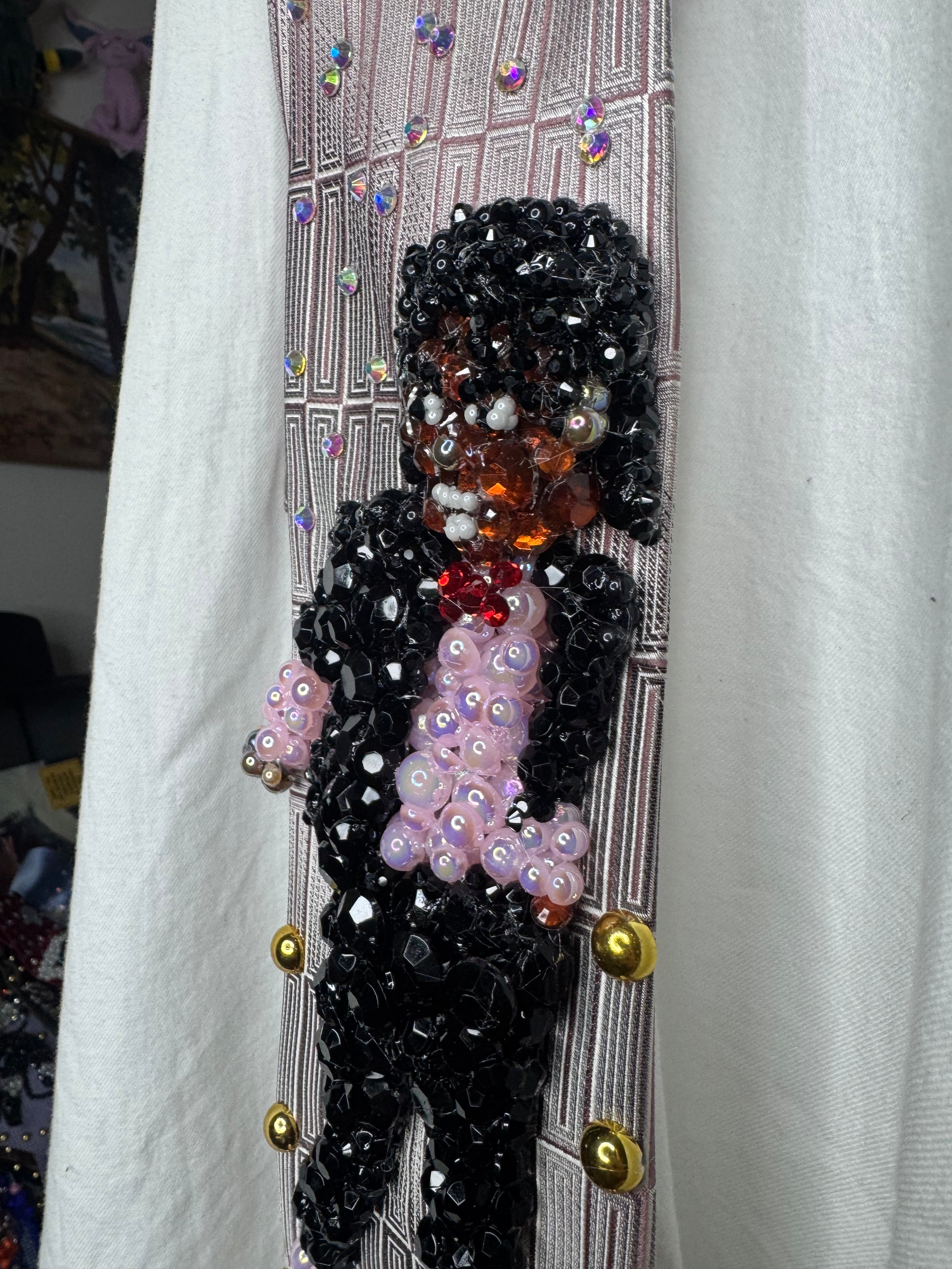 Pink Michael Jackson Hitting Wrist Lock Move in Billie Jean Music Video Tie