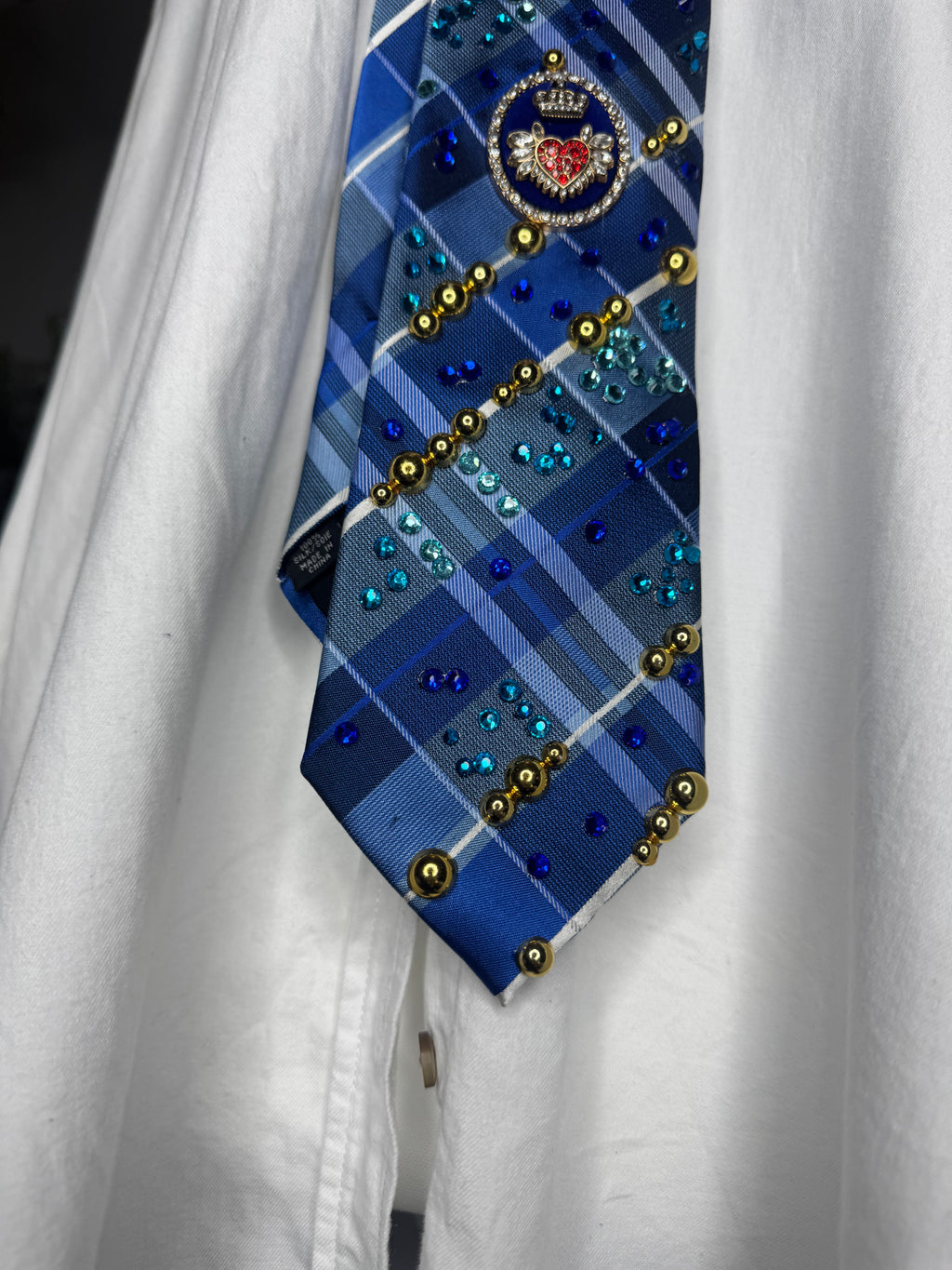 Blue Plaid High Class Royalty Tie