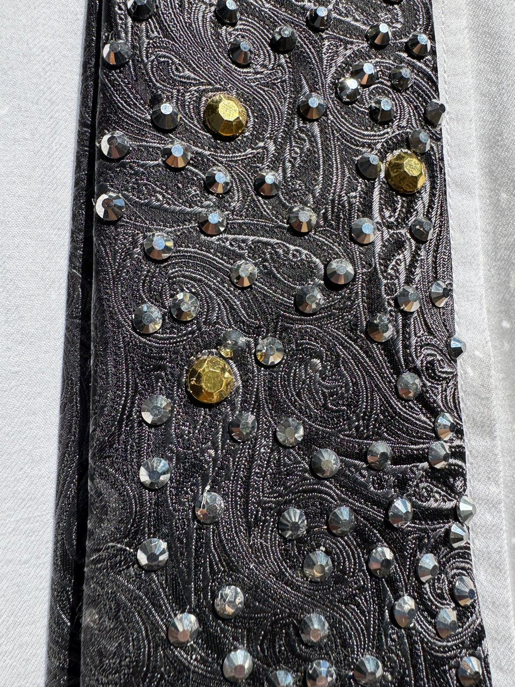 Black Paisley White Buffalo High Class Royalty Western Tie