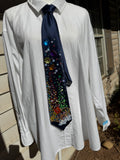 Navy Blue Colored Themed Aura  Powerpuff Girls Tie