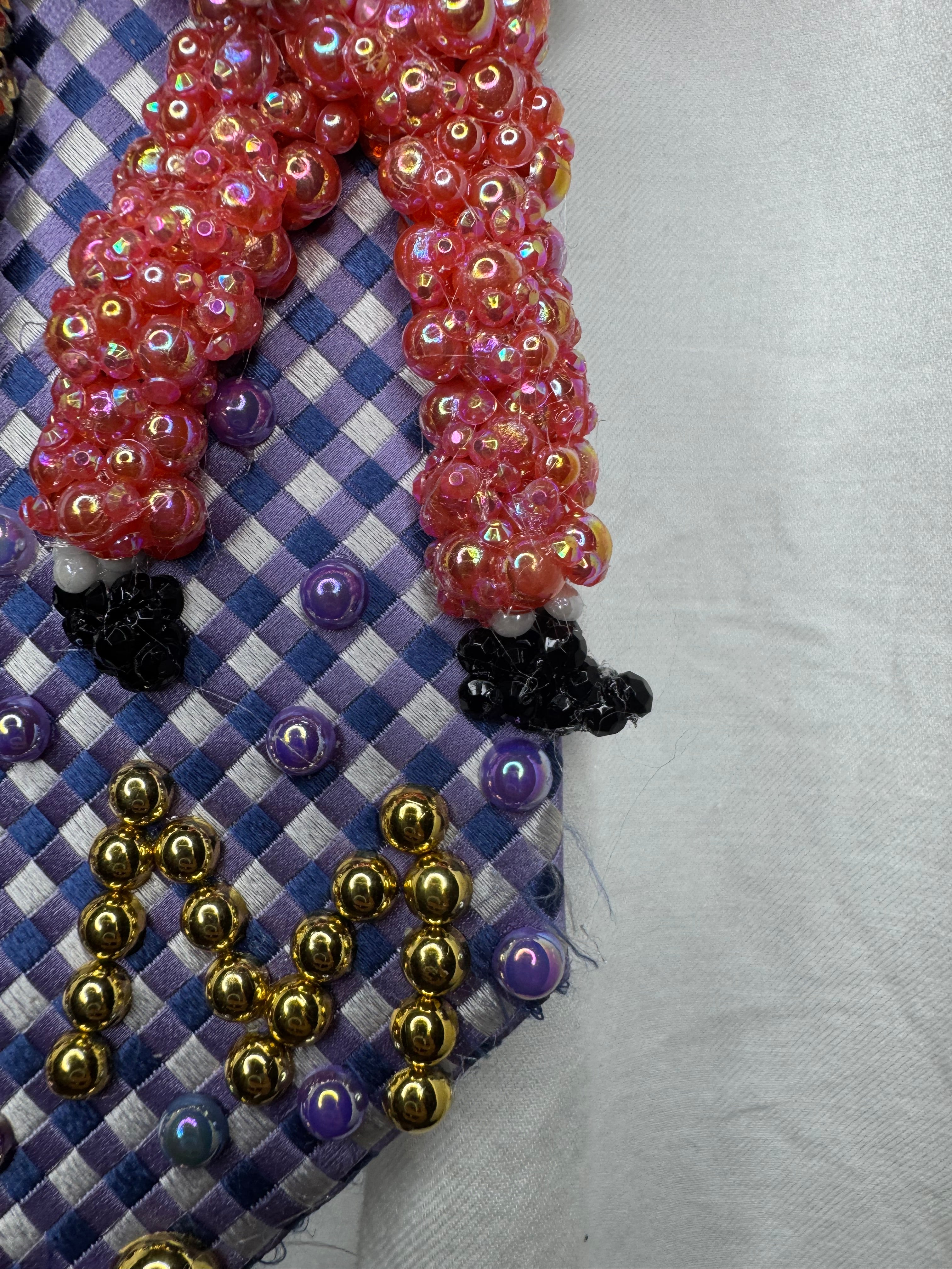 Purple Michael & Jermaine Jackson Performing Workin Day n Night Live for Victory Tour 1984 Tie