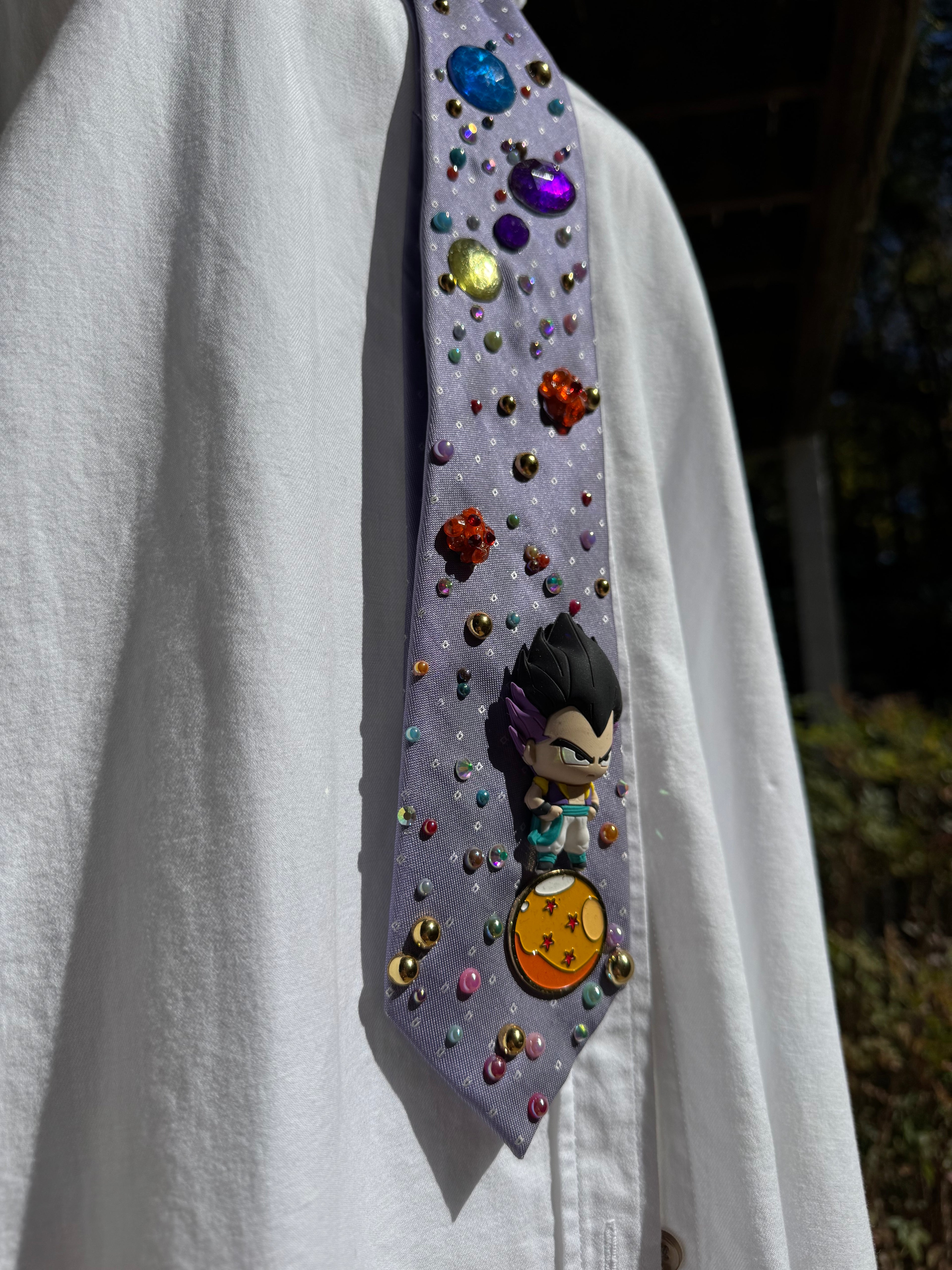 Light Purple Gotenks On Dragon Ball DBZ Tie