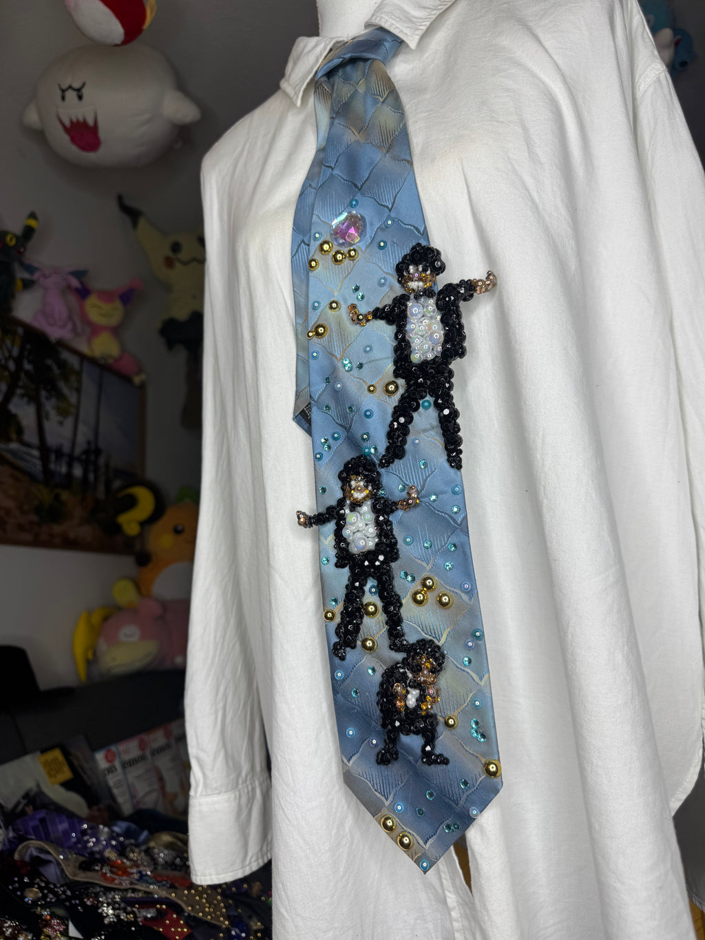 Sky Blue Michael Jackson Triple Clone DSTYGE Music Video Beat Breakdown Tie