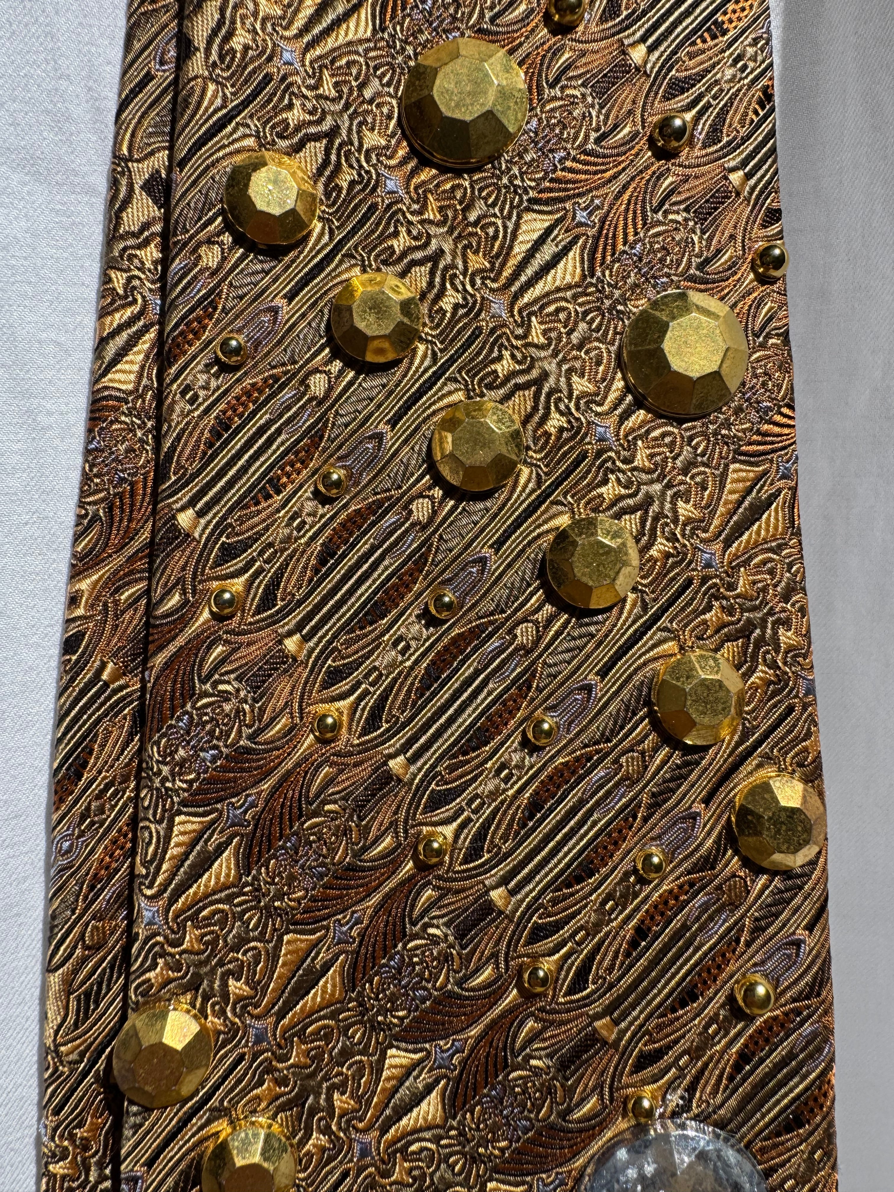 Gold Overview of Ice Castle High Class Royalty Tie