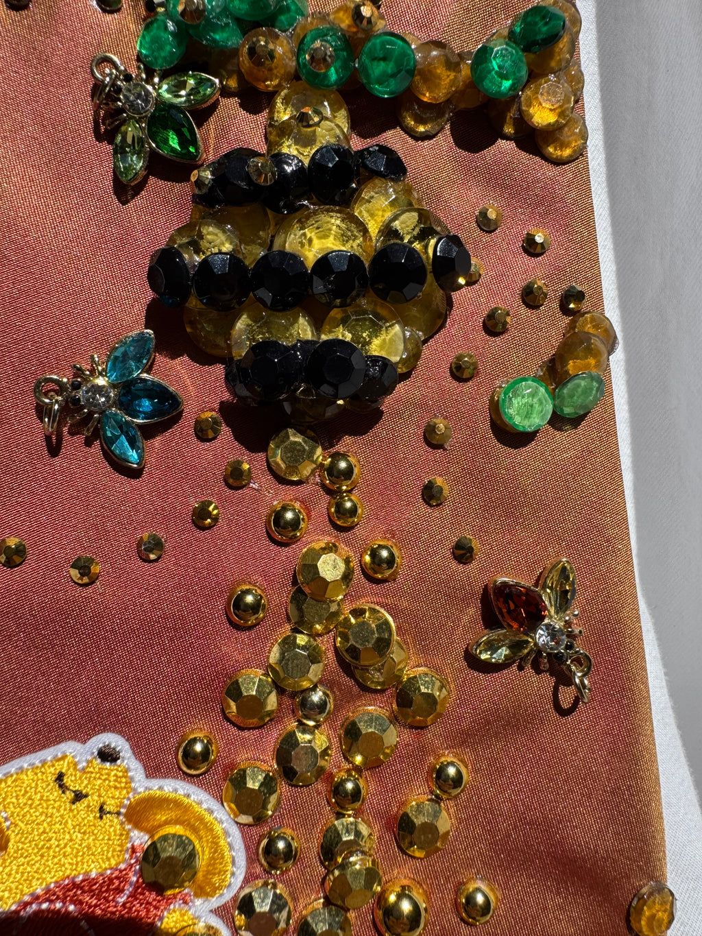 Burnt Orange Winne the Pooh Dreaming of Honeypot Honey Pool Tie