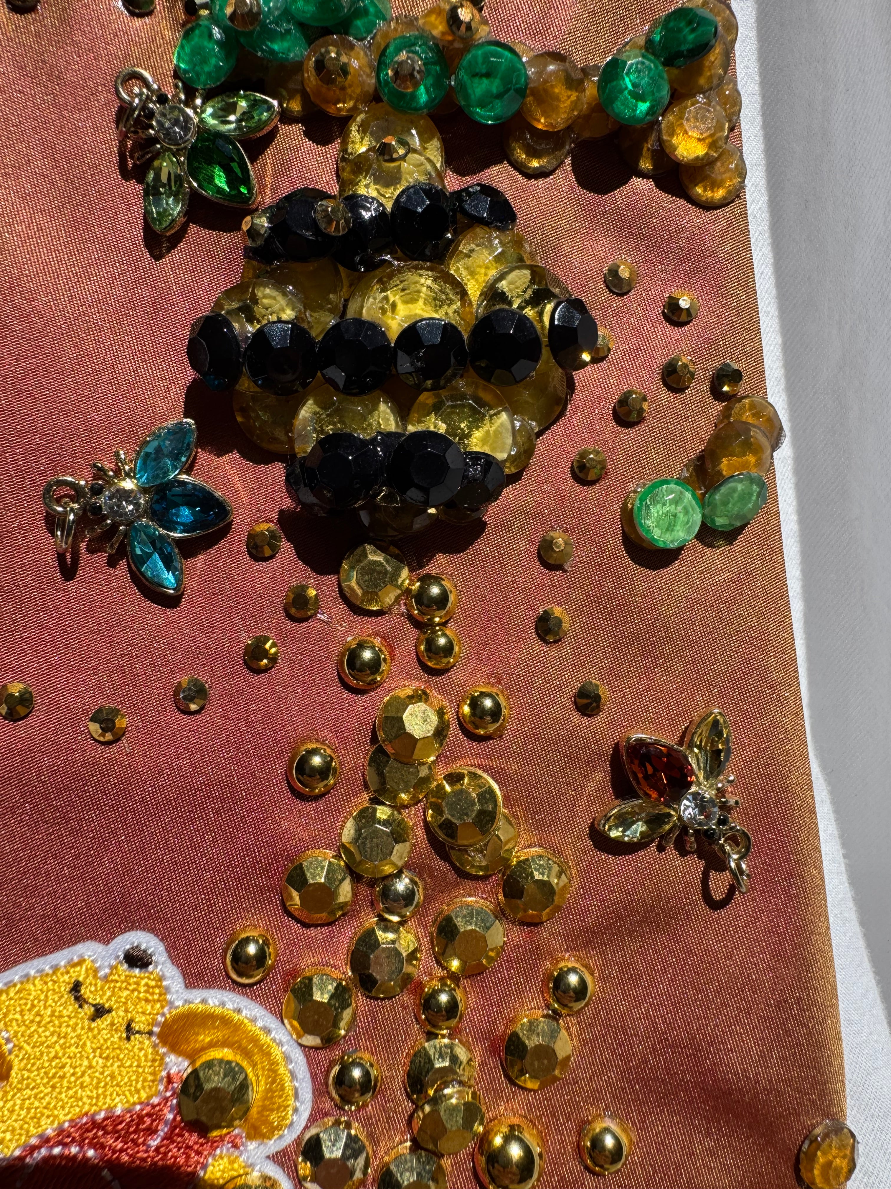 Burnt Orange Winne the Pooh Dreaming of Honeypot Honey Pool Tie