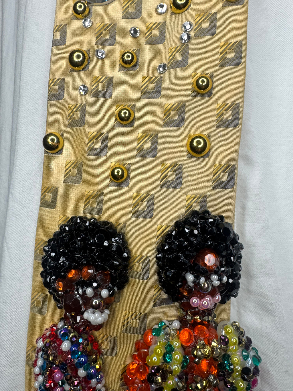 Gold Young Michael & Marlon Jackson Smiling Backstage at “Going Back to Indiana” Concert 1971 Jackson 5 Tie