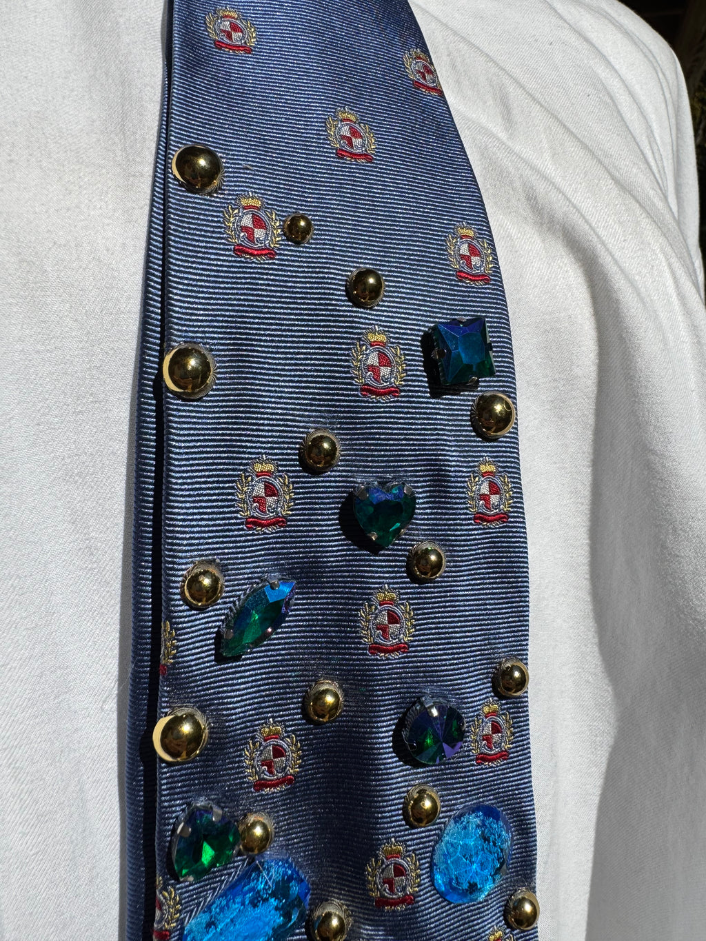 Blue King of Heart High Class Royalty Tie