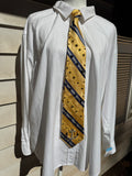 Yellow Striped Anchored Royalty Nautical Tie