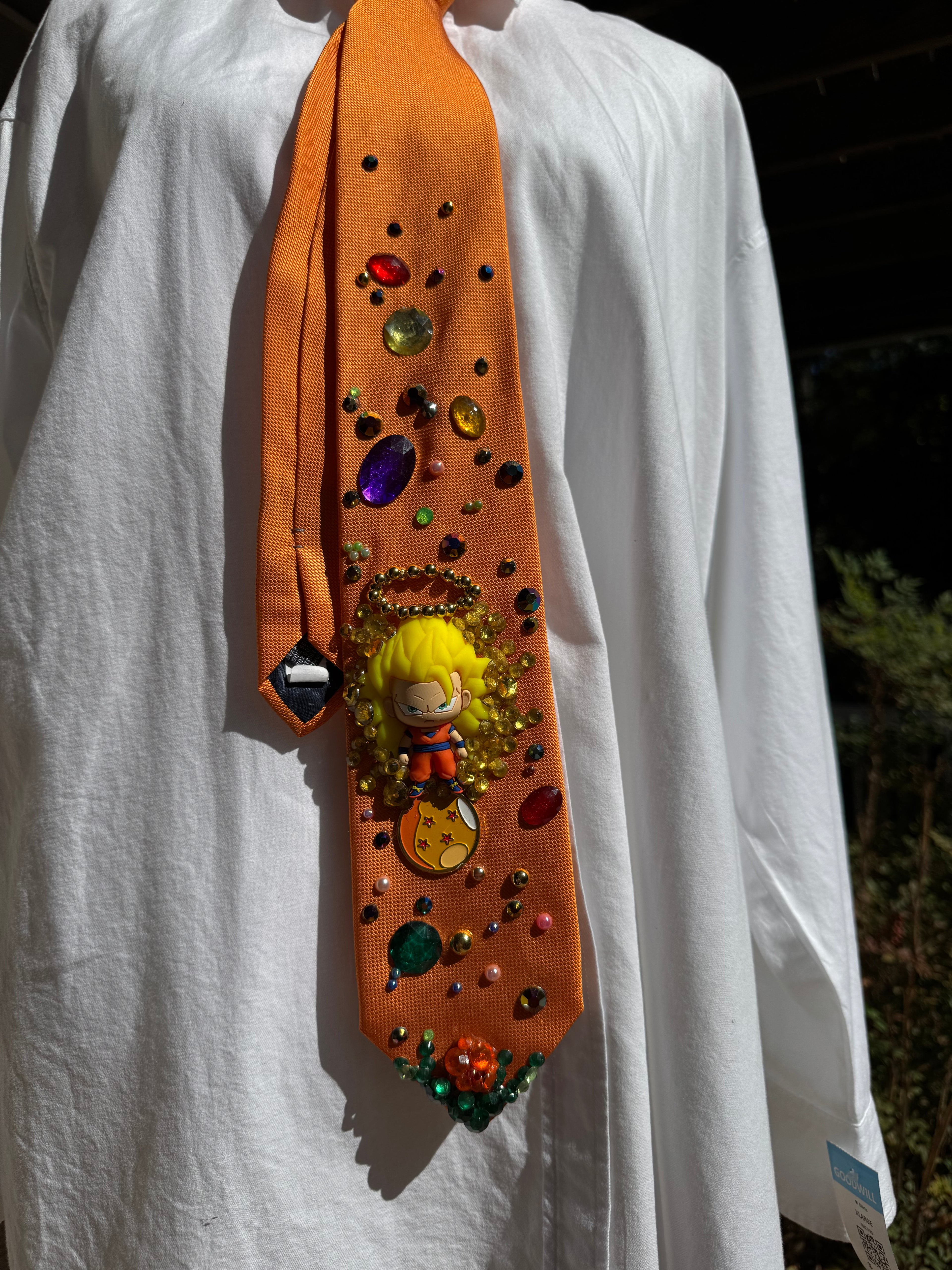 Orange Goku Super Saiyan 3 God Mode Dragon Ball Z Tie