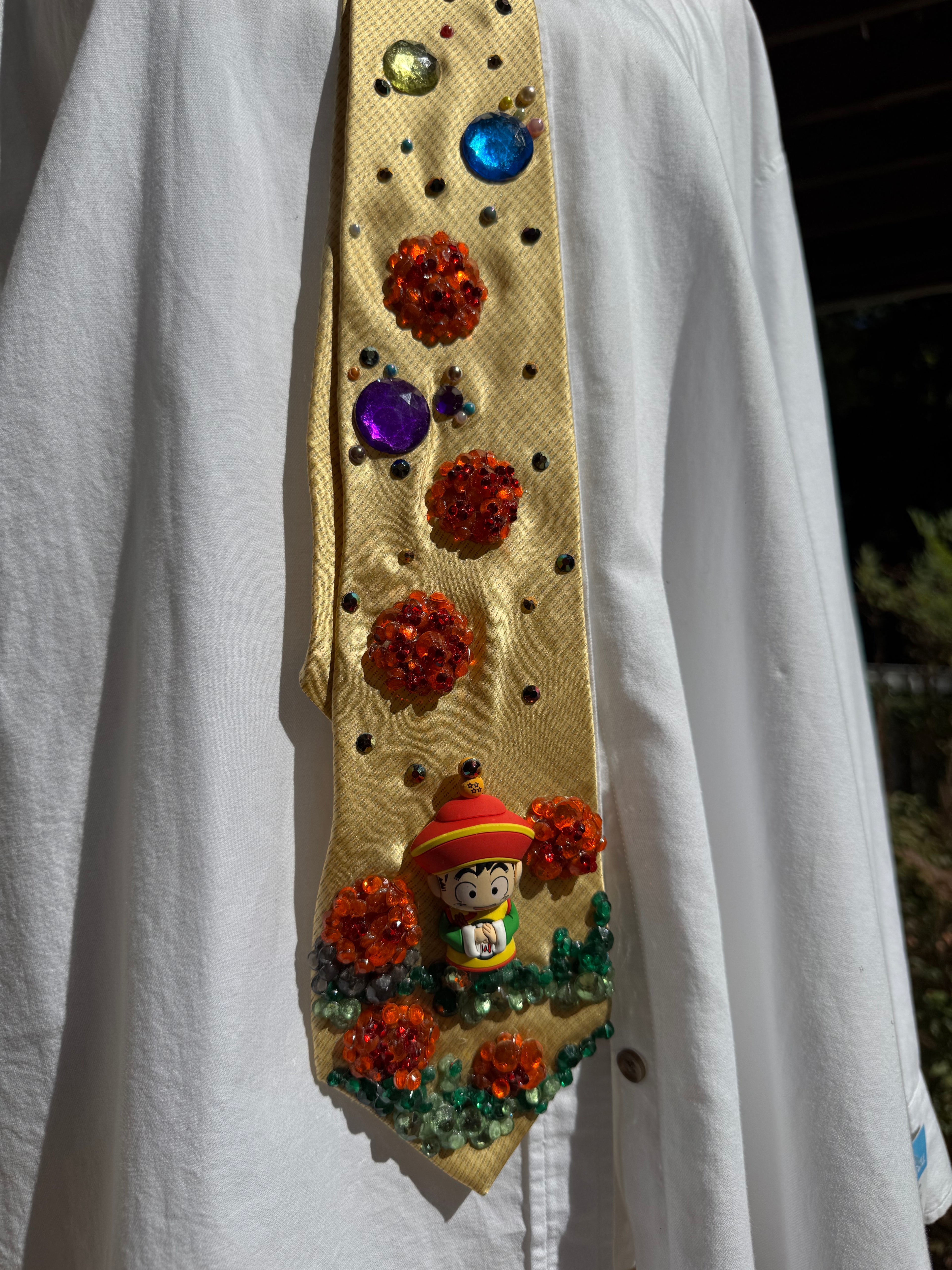 Yellow Gohan With All 7 Dragon Balls DBZ Tie