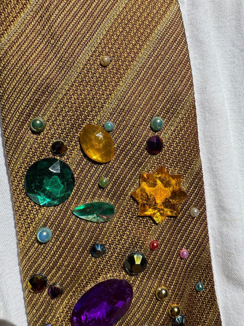 Gold Pikachu Stargazing Pokemon Tie