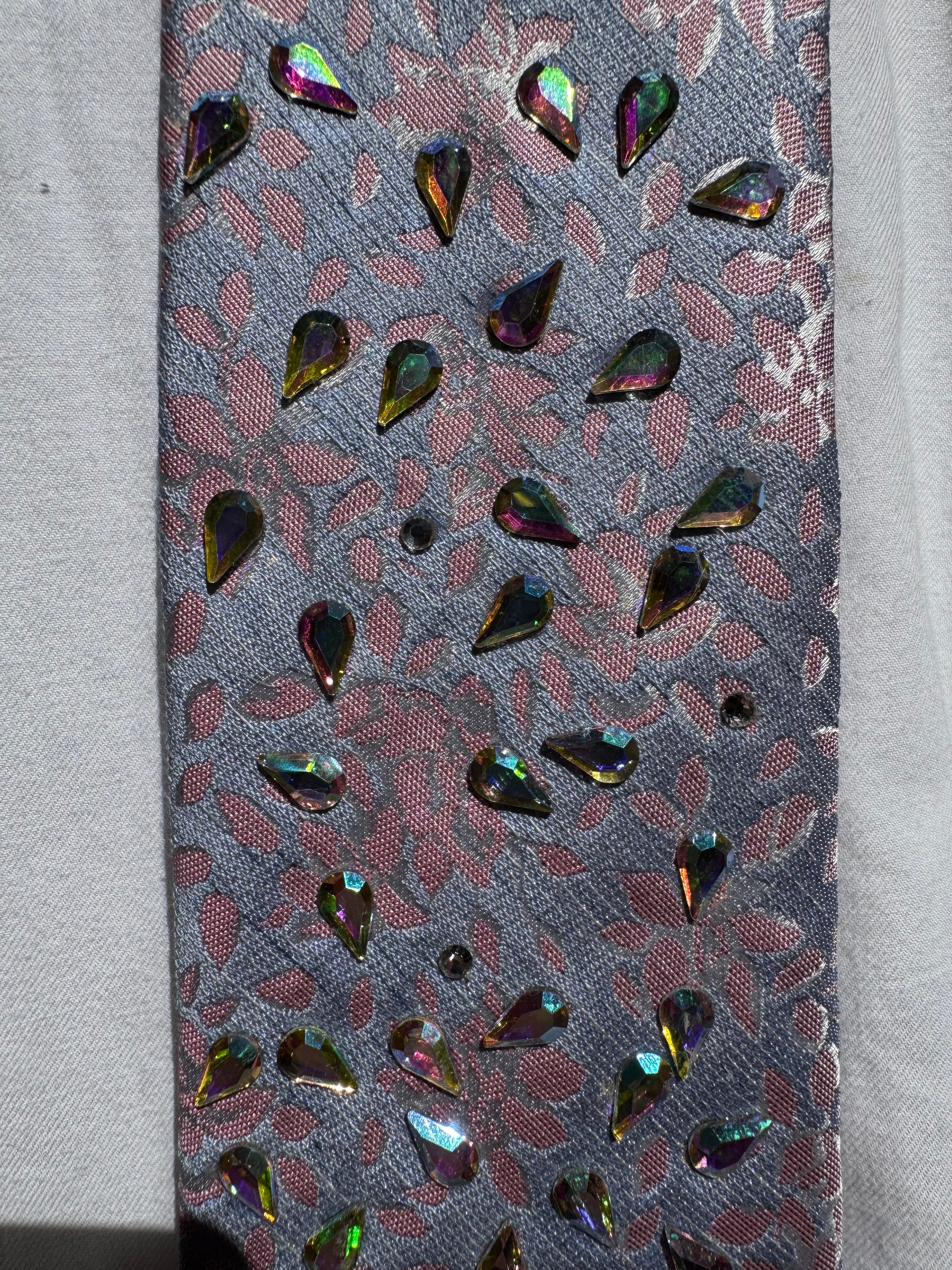 Light Purple and Pink Iridescent Autumn Leaves Royalty Tie