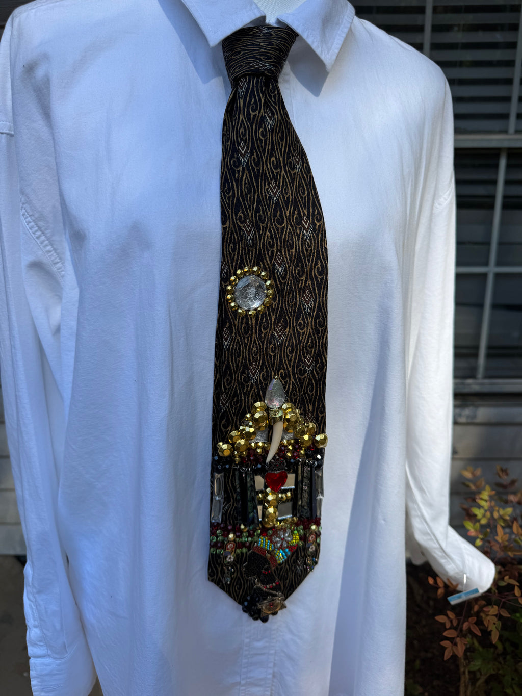 Brown African Safari Mansion Nature Royalty Tie
