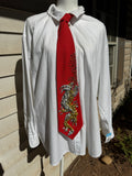 Red Golden Final Boss Samurai Dragon Tie