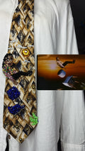 Gold Michael Jackson High in the Air with Furniture Intro Scene for Leave Me Alone Music Video