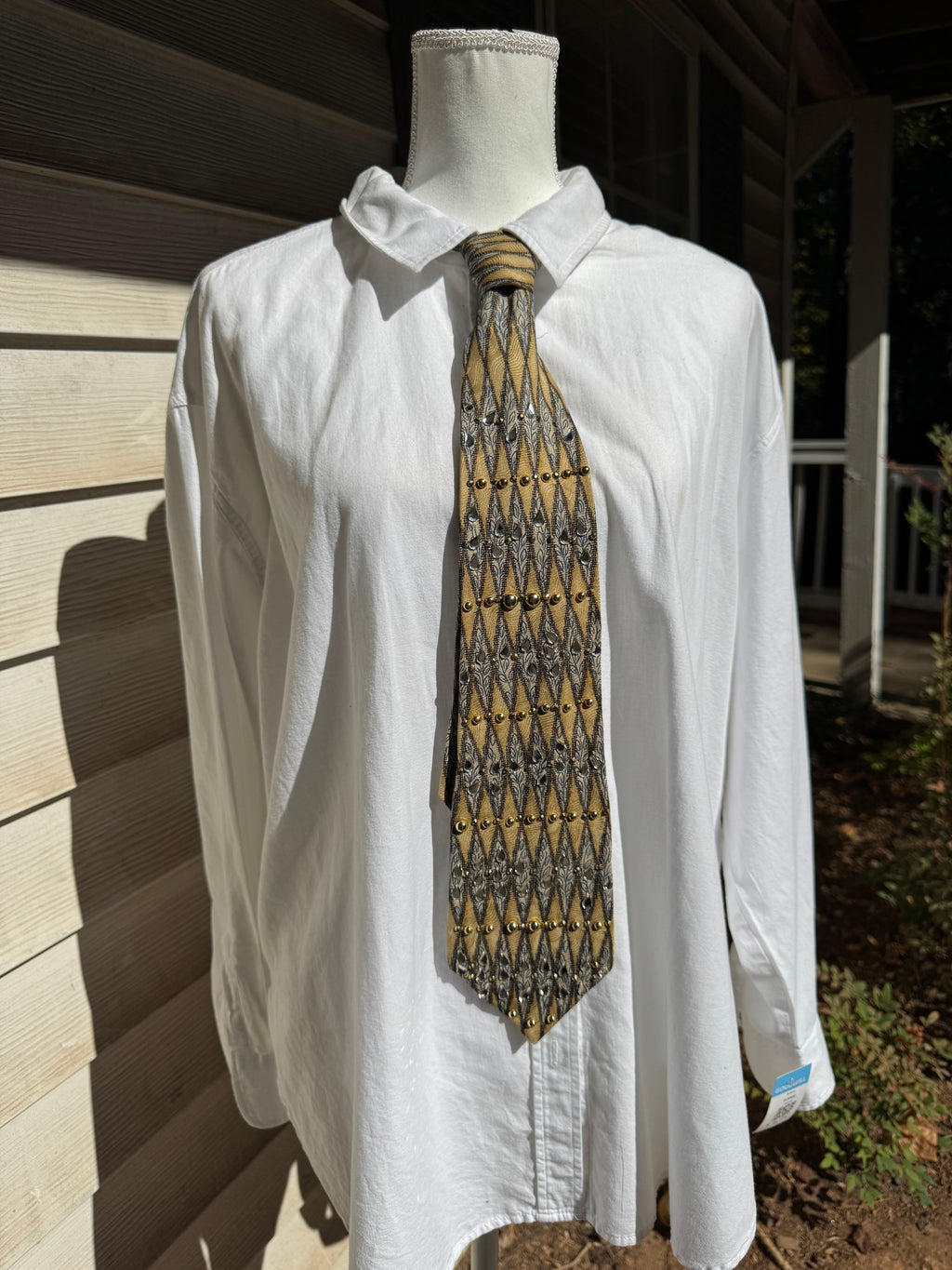 Gold and Grey Autumn Renaissance Royalty Tie