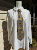 Gold and Grey Autumn Renaissance Royalty Tie