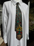 Dark Green Jaguar Pharaoh Taj Mahal Kingdom Royalty Tie