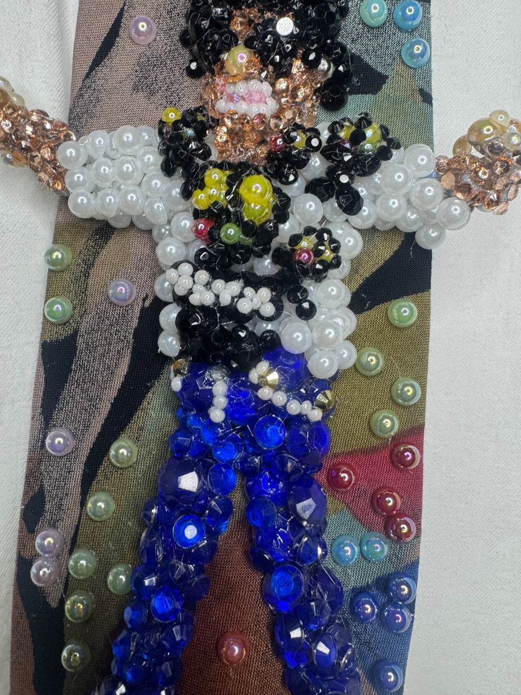 Multicolored Floral Print Michael Jackson Dancing in TDCAU Music Video Tie
