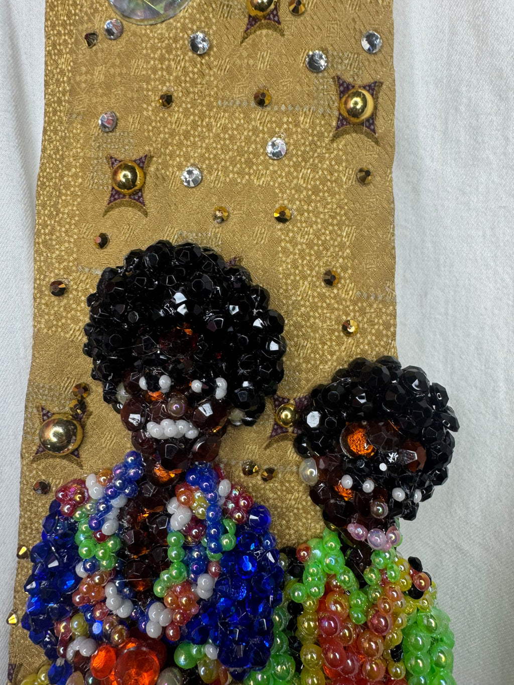 Gold Young Michael & Randy Jackson Chilling Backstage Astrodome 1974 Jackson 5 Tie