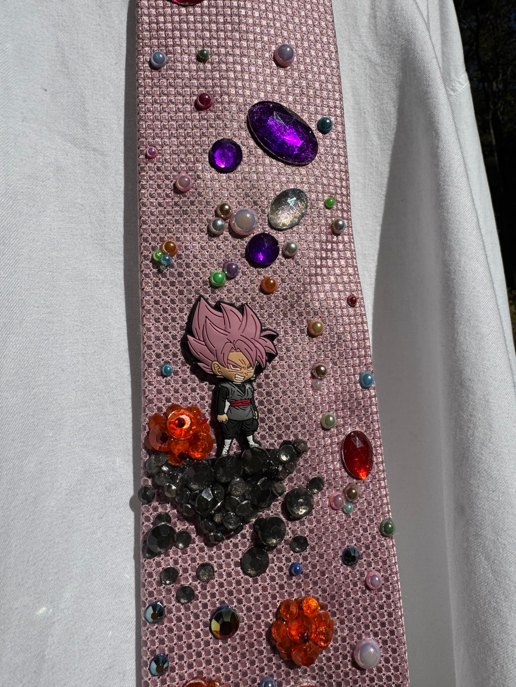 Pink Black Super Saiyan Rose Goku Dragon Ball Z Tie