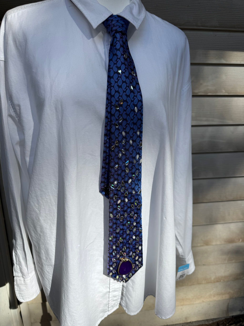 Purple Wizard Tear Drop Royalty Tie