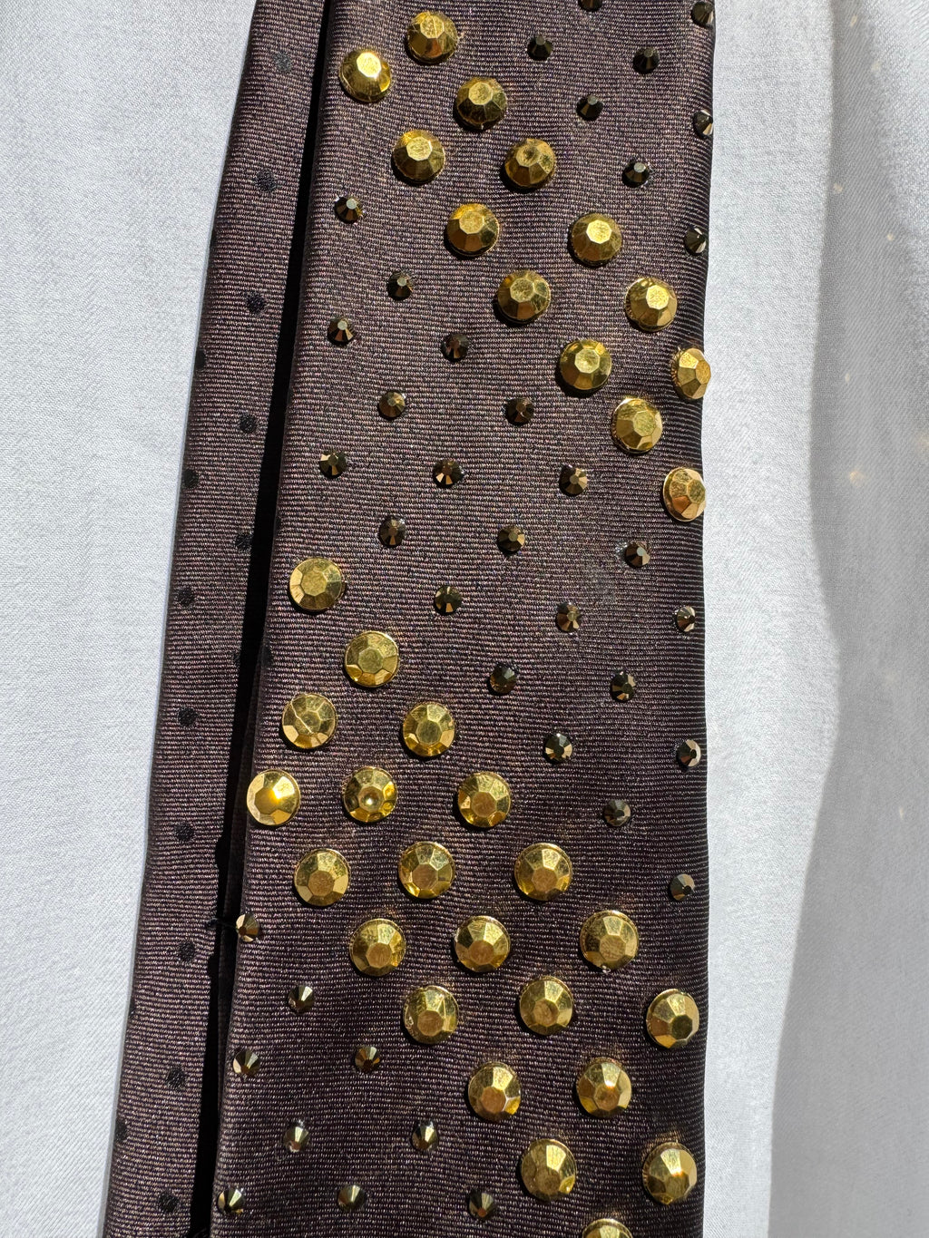 Brown Gold Jaguar High Class Royalty Tie