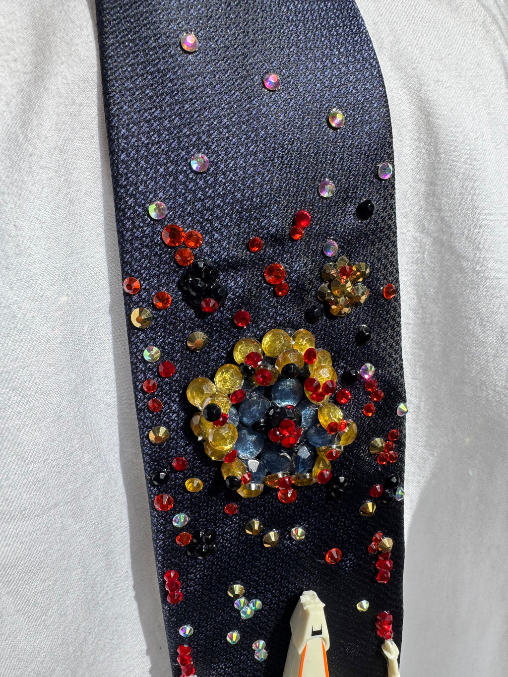 Navy Blue X Wing Starfighter in Combat Star Wars Tie