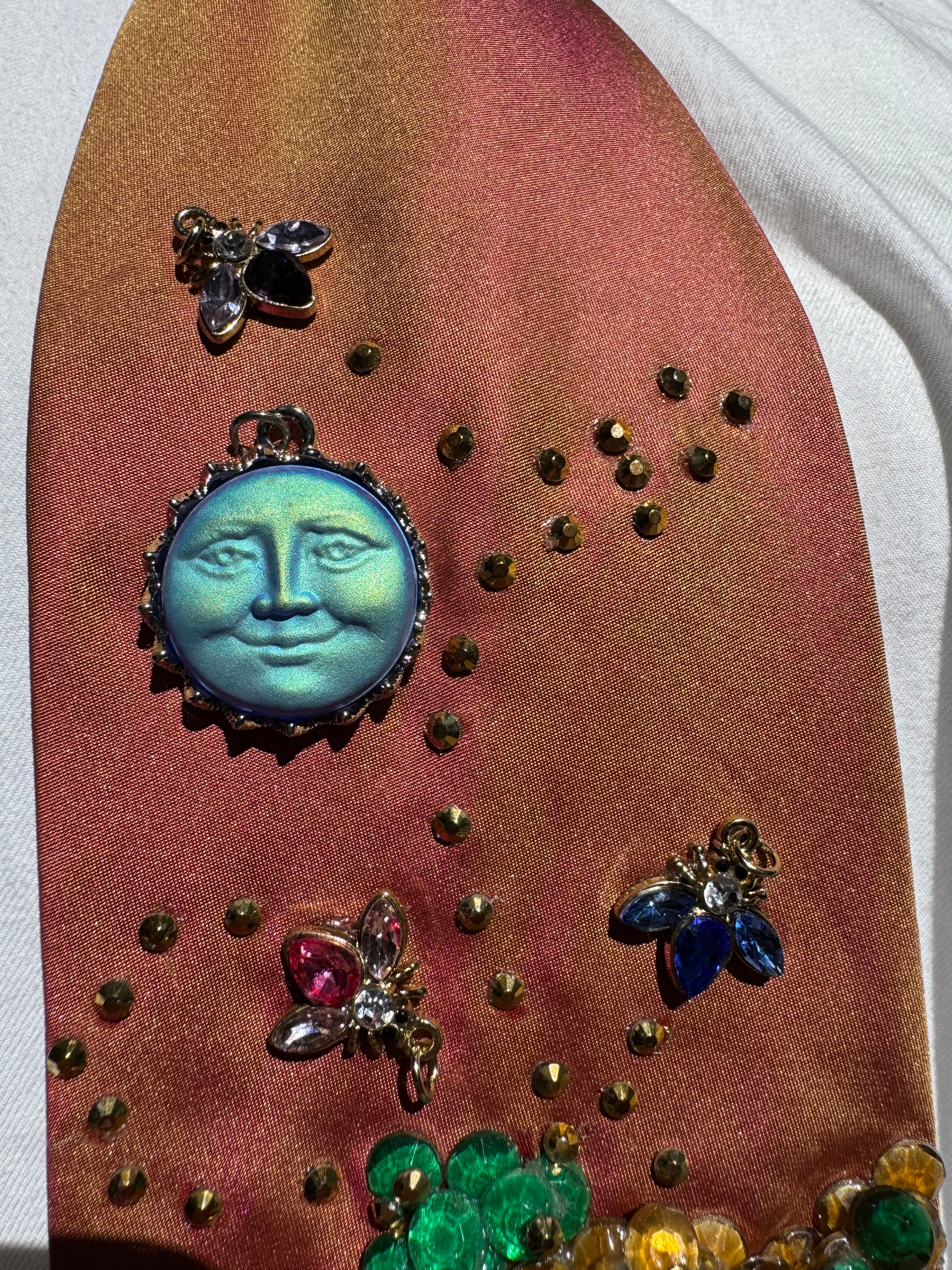 Burnt Orange Winne the Pooh Dreaming of Honeypot Honey Pool Tie